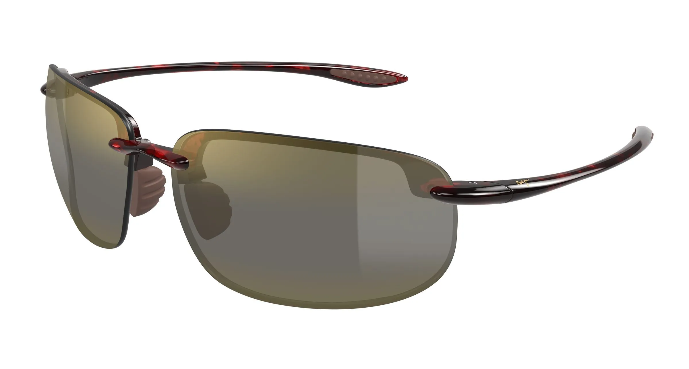 Maui Jim MJ0456S 004 Occhiali da sole Iniettato Marrone Bronzo Rotonda - immagine 1