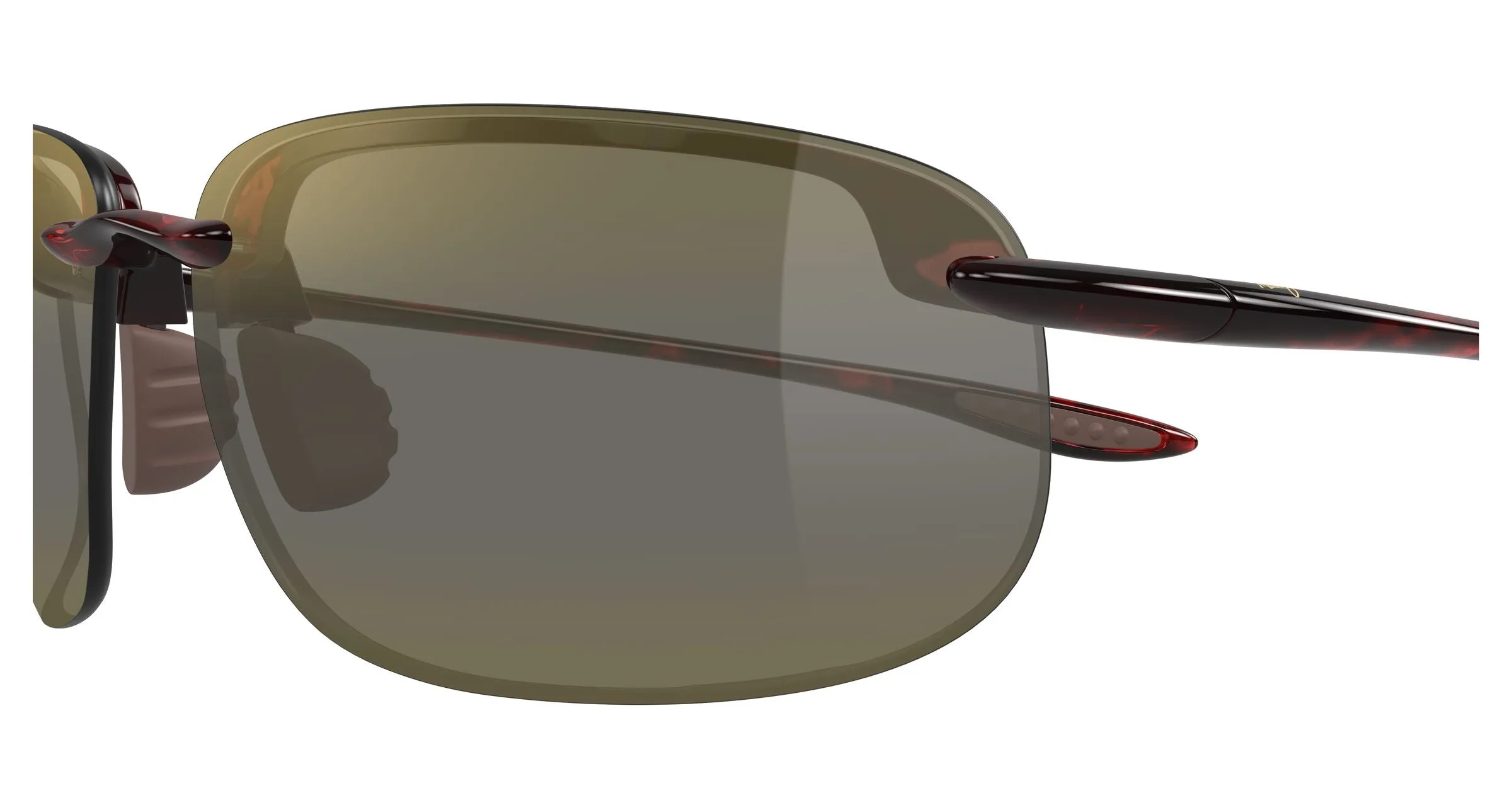 Maui Jim MJ0456S 004 Occhiali da sole Iniettato Marrone Bronzo Rotonda - immagine 3