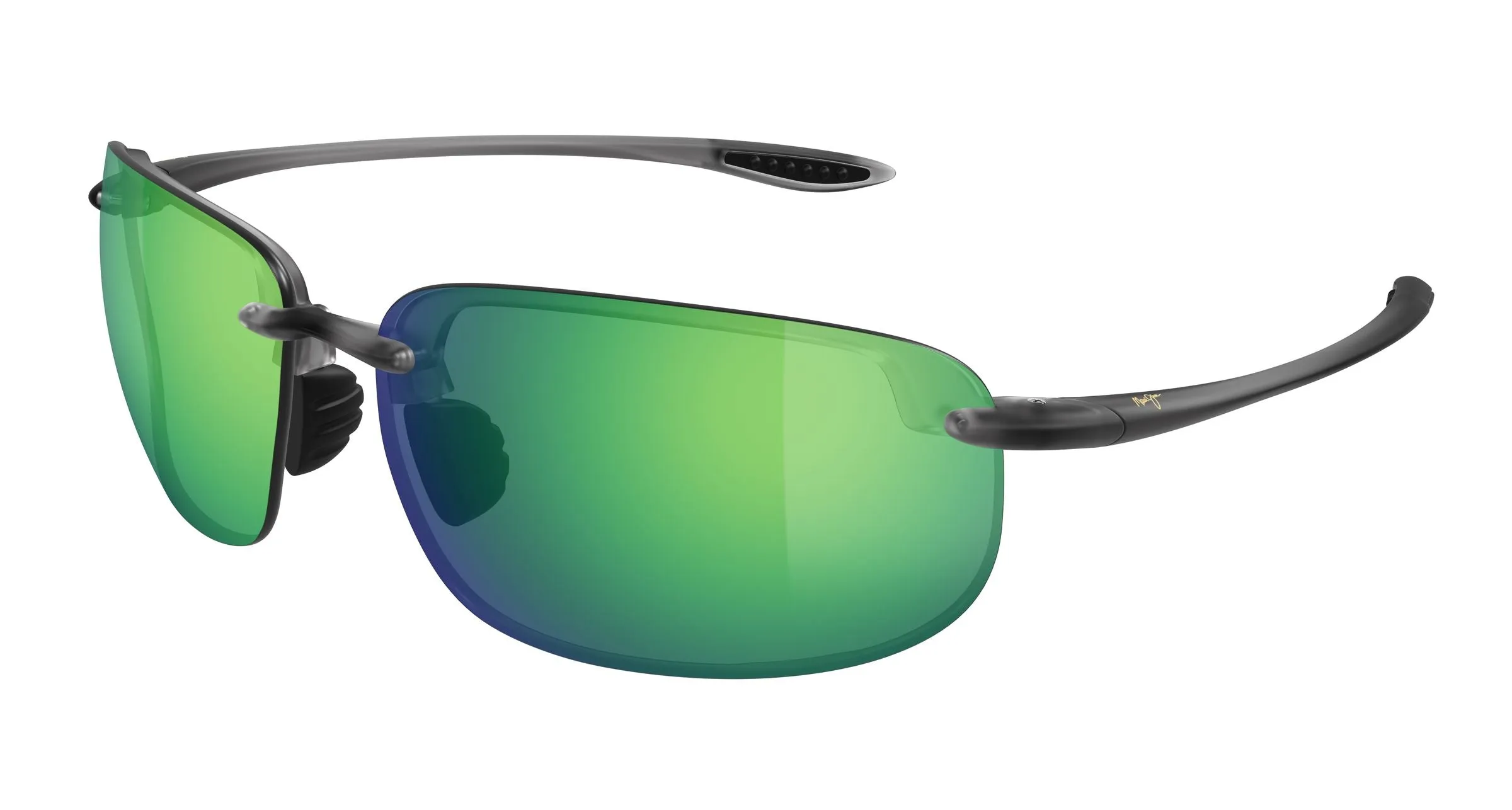 Maui Jim MJ0456S 003 Occhiali da sole Iniettato Grigio Verde Rotonda - immagine 1