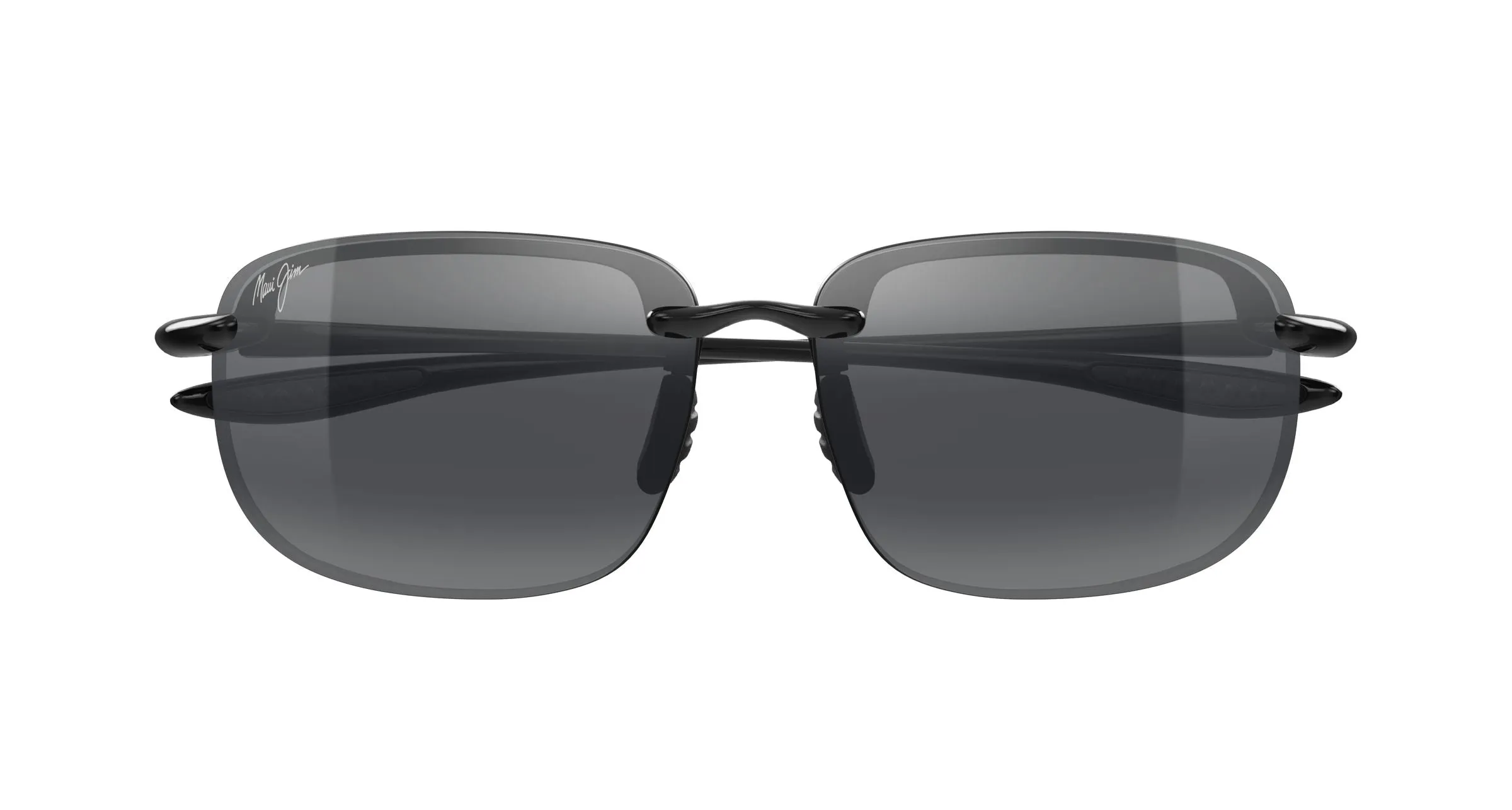 Maui Jim MJ0456S 001 Occhiali da sole Iniettato Nero Grigio Rotonda - immagine 2