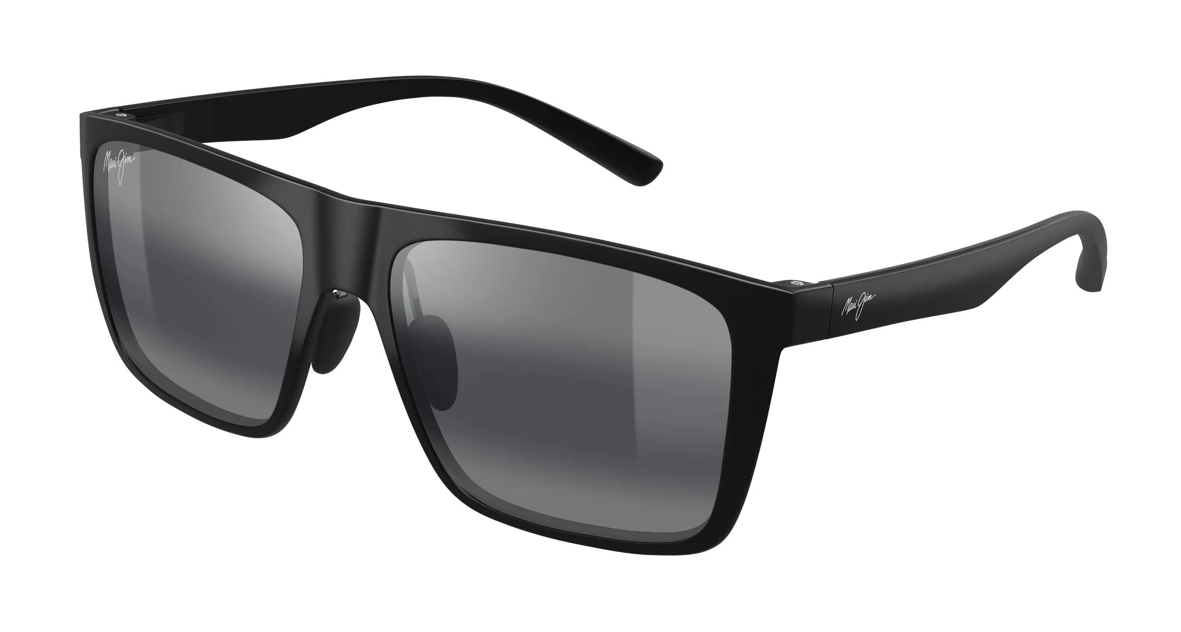 Maui Jim MJ0455S 001 Occhiali da sole Iniettato Nero Grigio Squadrata - immagine 1