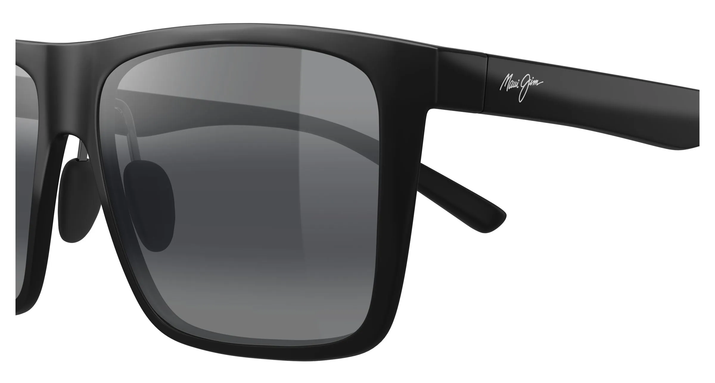 Maui Jim MJ0455S 001 Occhiali da sole Iniettato Nero Grigio Squadrata - immagine 3