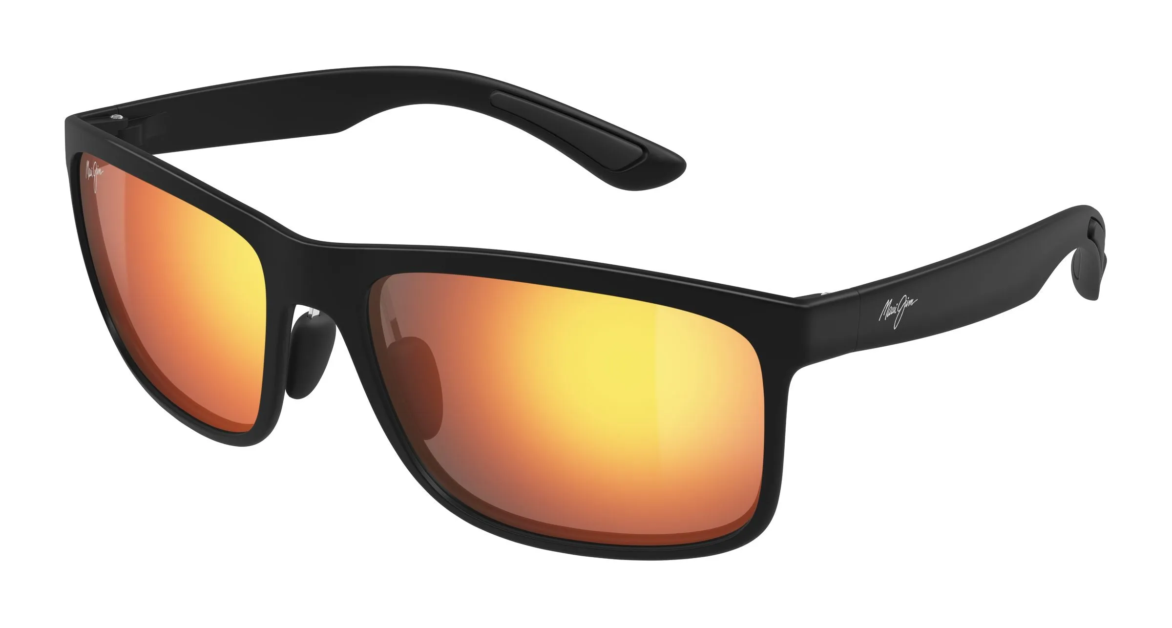 Maui Jim MJ0449S 003 Occhiali da sole Iniettato Nero Rosso Squadrata - immagine 1