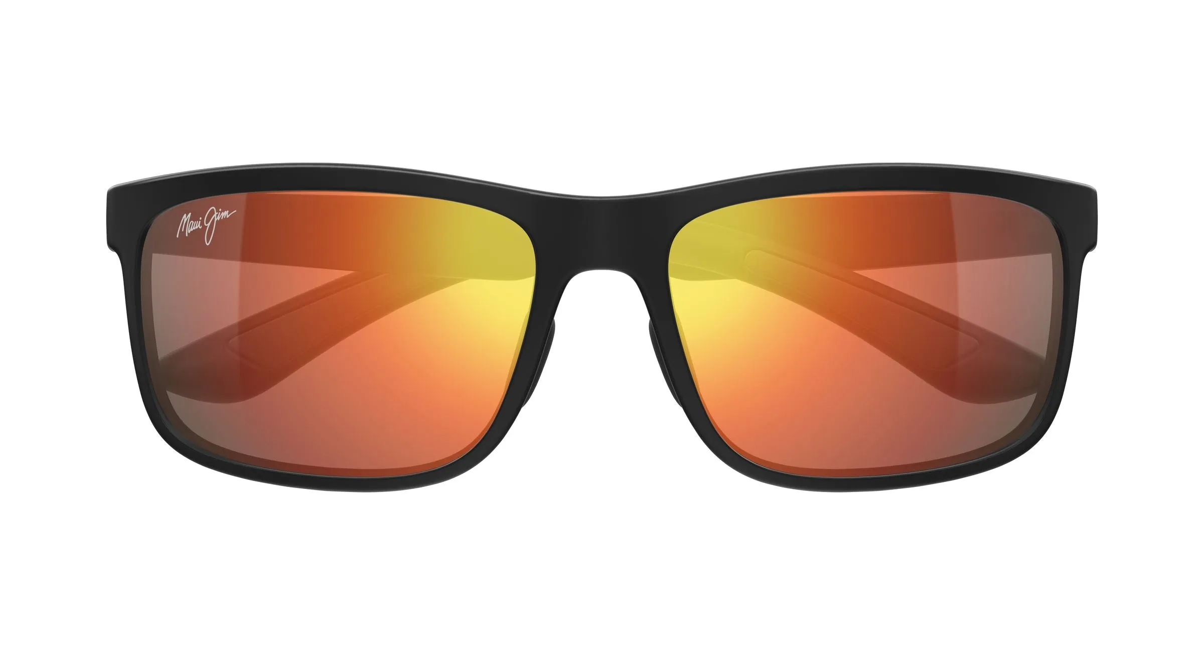 Maui Jim MJ0449S 003 Occhiali da sole Iniettato Nero Rosso Squadrata - immagine 2