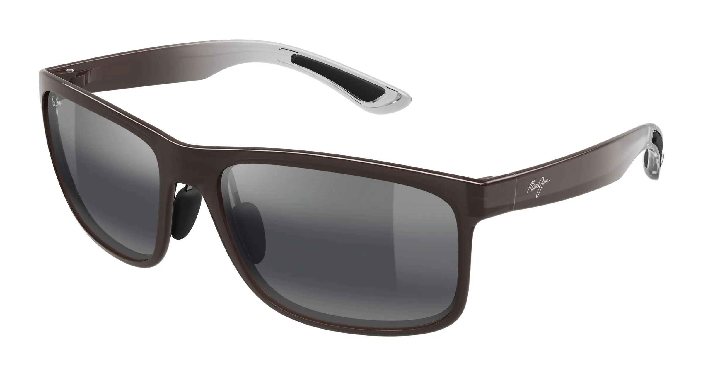 Maui Jim MJ0449S 001 Occhiali da sole Iniettato Grigio Grigio Squadrata - immagine 1