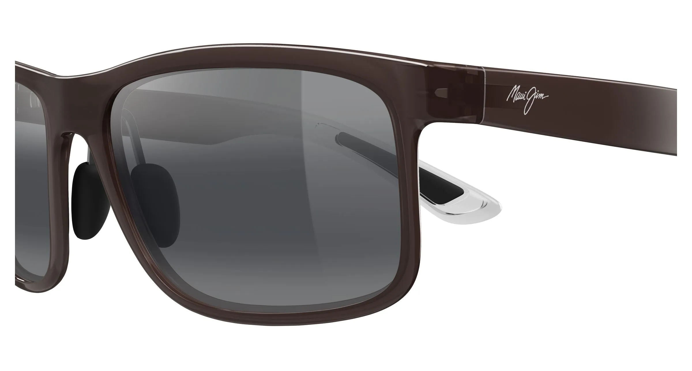 Maui Jim MJ0449S 001 Occhiali da sole Iniettato Grigio Grigio Squadrata - immagine 3