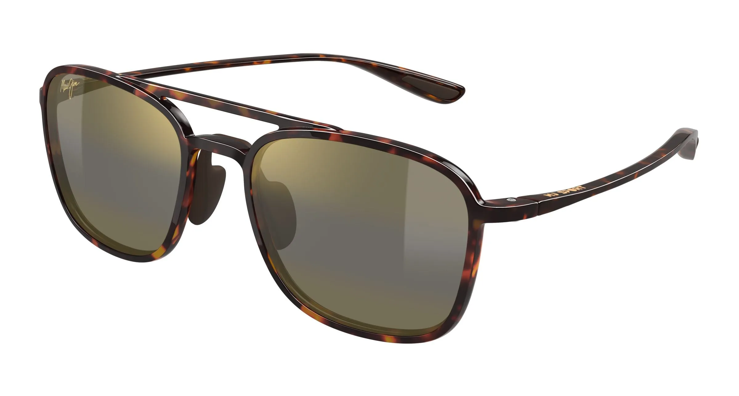 Maui Jim MJ0447S 005 Occhiali da sole Iniettato Havana Bronzo Squadrata - immagine 1