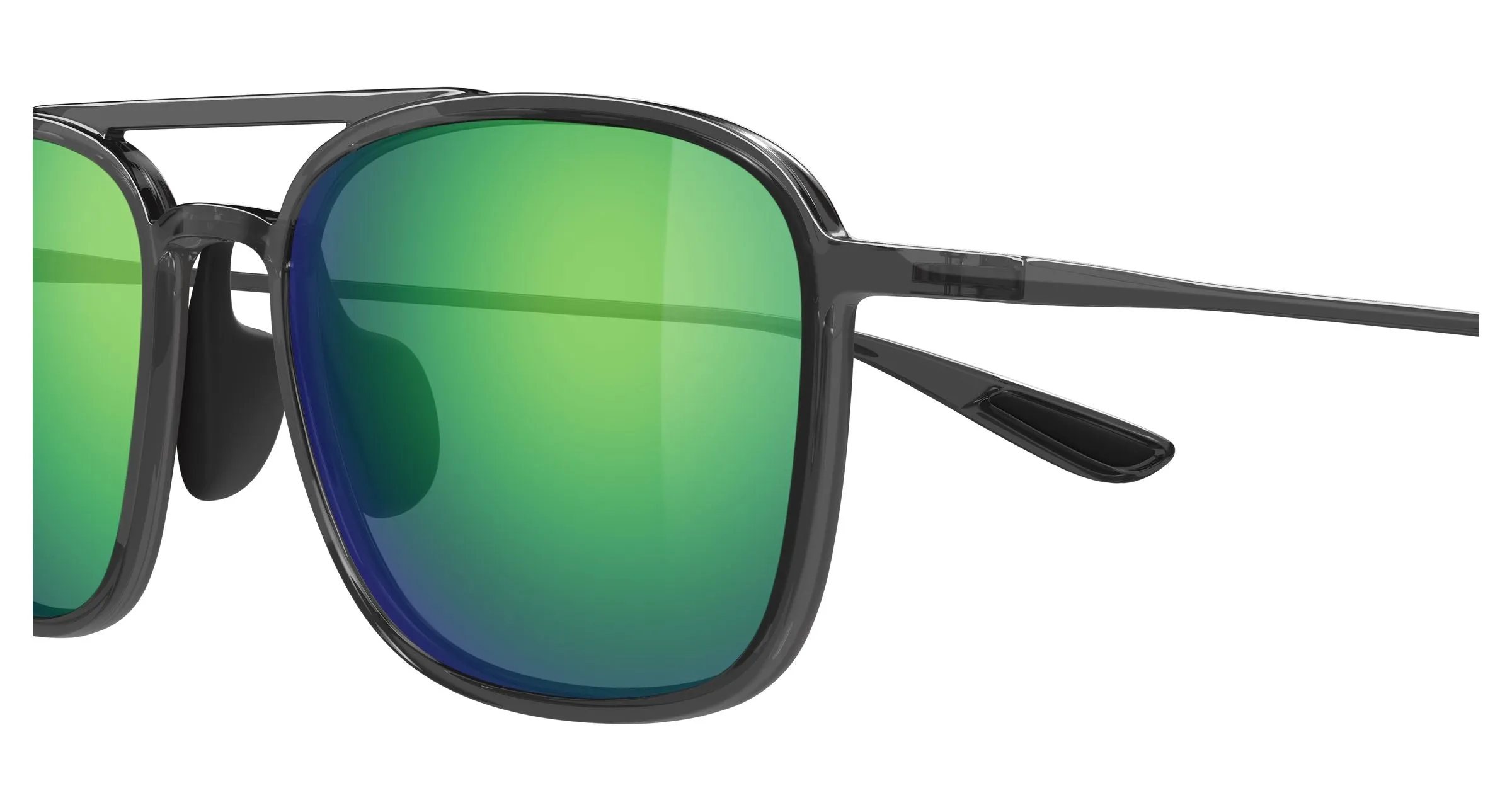 Maui Jim MJ0447S 004 Occhiali da sole Iniettato Grigio Verde Squadrata - immagine 3