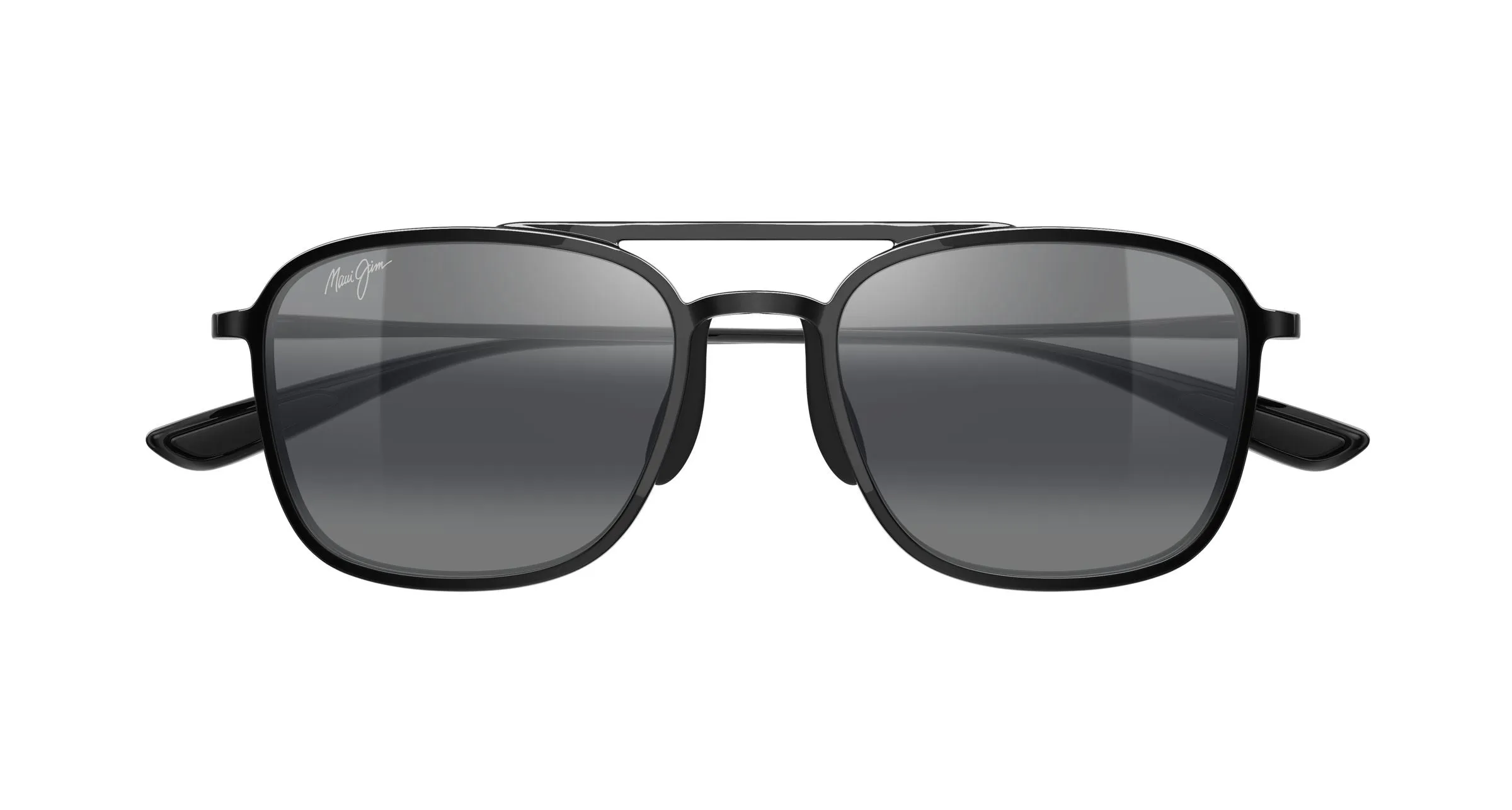 Maui Jim MJ0447S 001 Occhiali da sole Iniettato Nero Grigio Squadrata - immagine 2