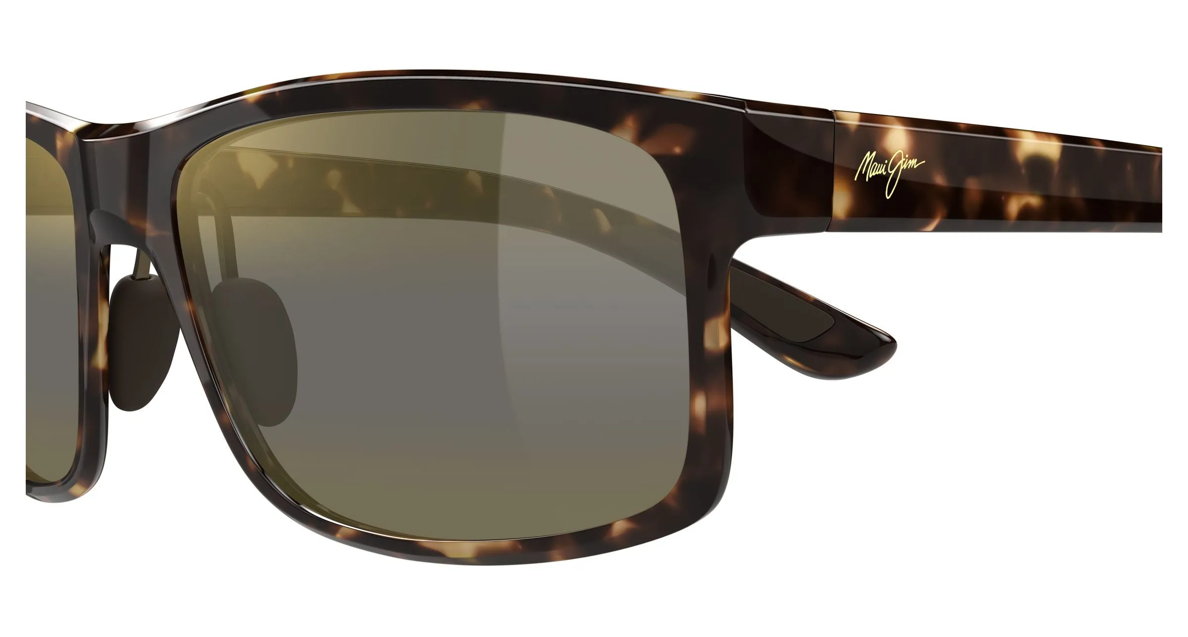 Maui Jim MJ0439S 015 Occhiali da sole Bio-iniettato Havana Bronzo Squadrata - immagine 3