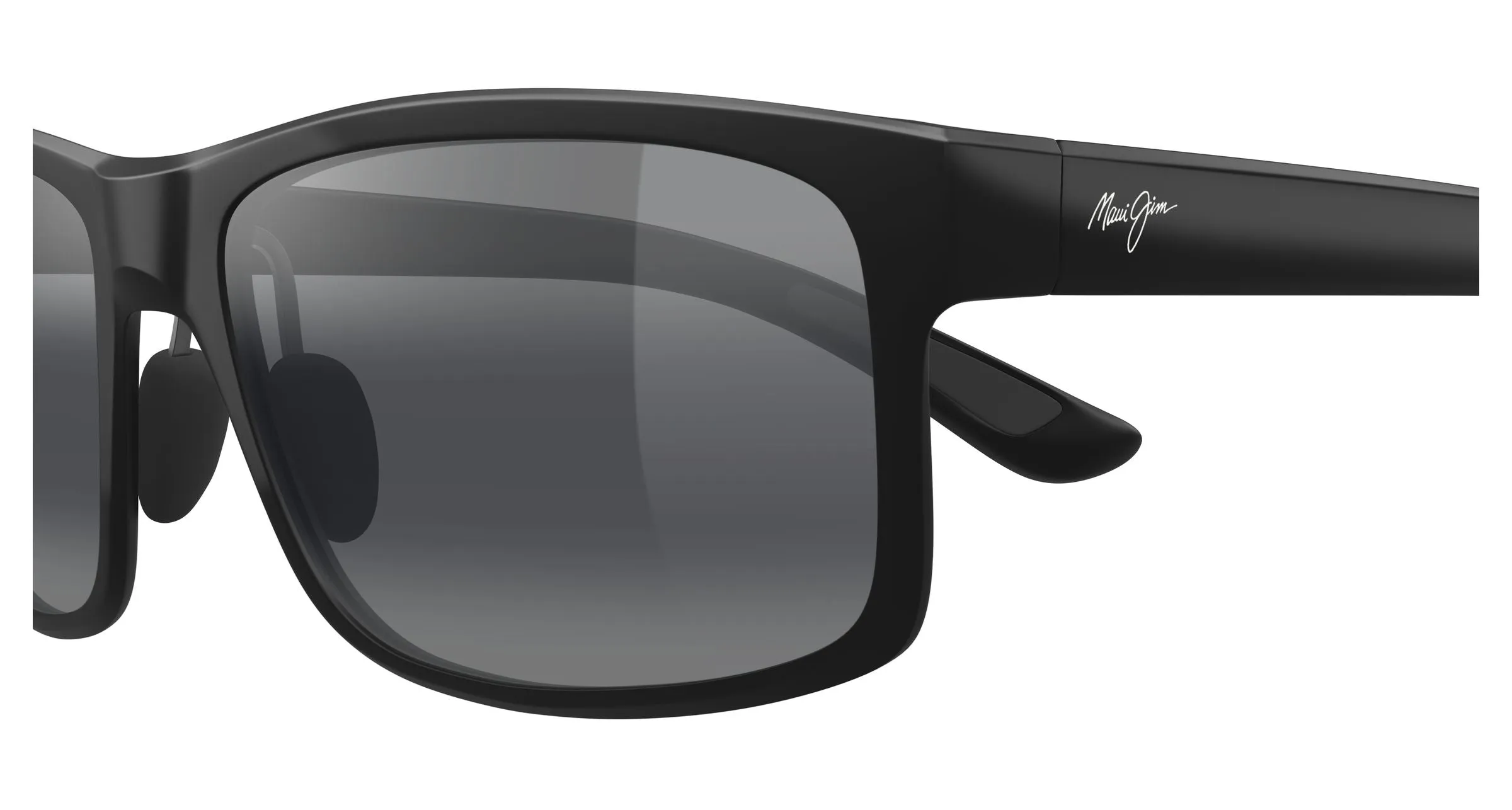 Maui Jim MJ0439S 001 Occhiali da sole Iniettato Nero Grigio Squadrata - immagine 3