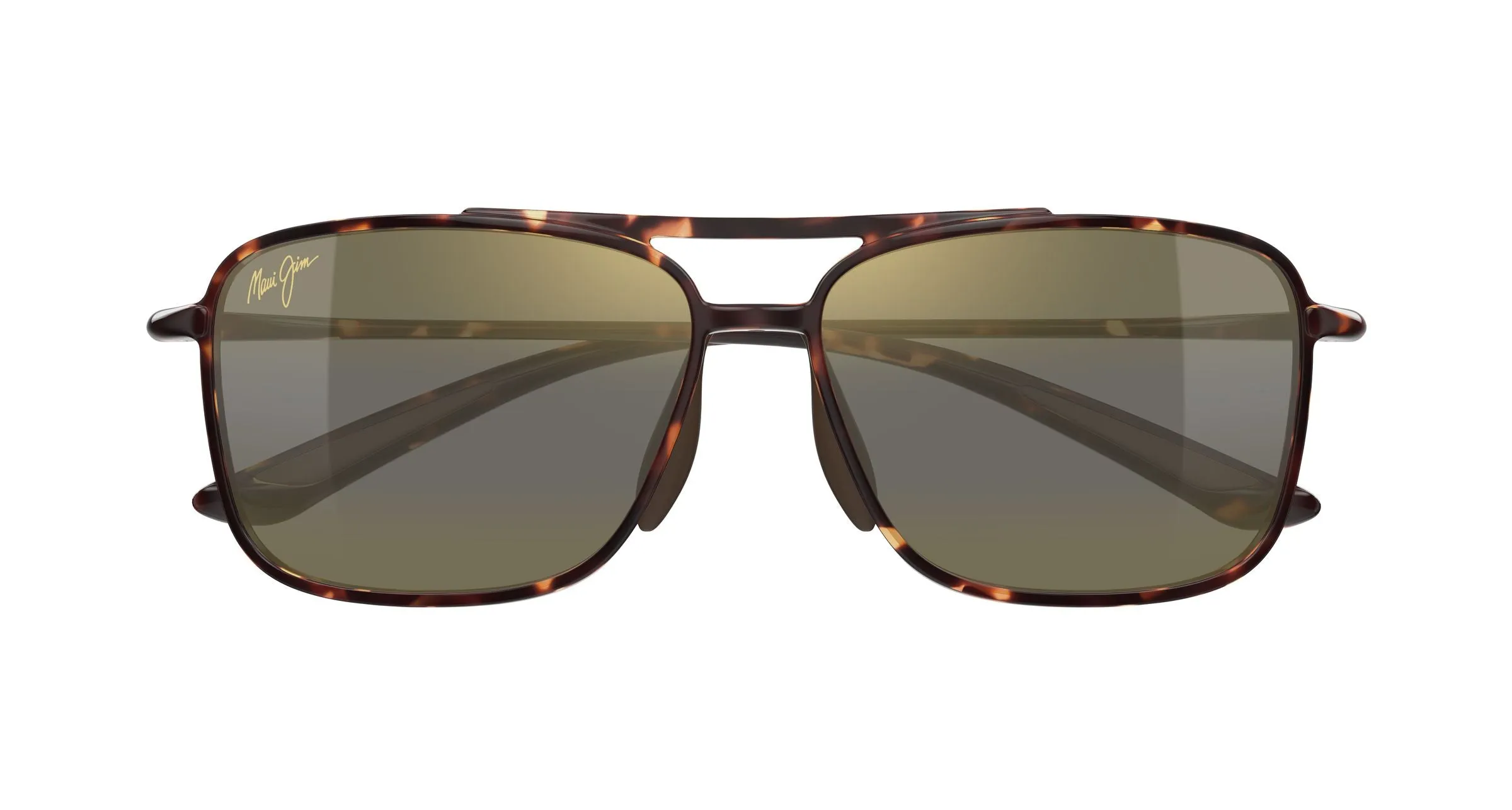 Maui Jim MJ0437S 002 Occhiali da sole Iniettato Havana Bronzo Squadrata - immagine 2