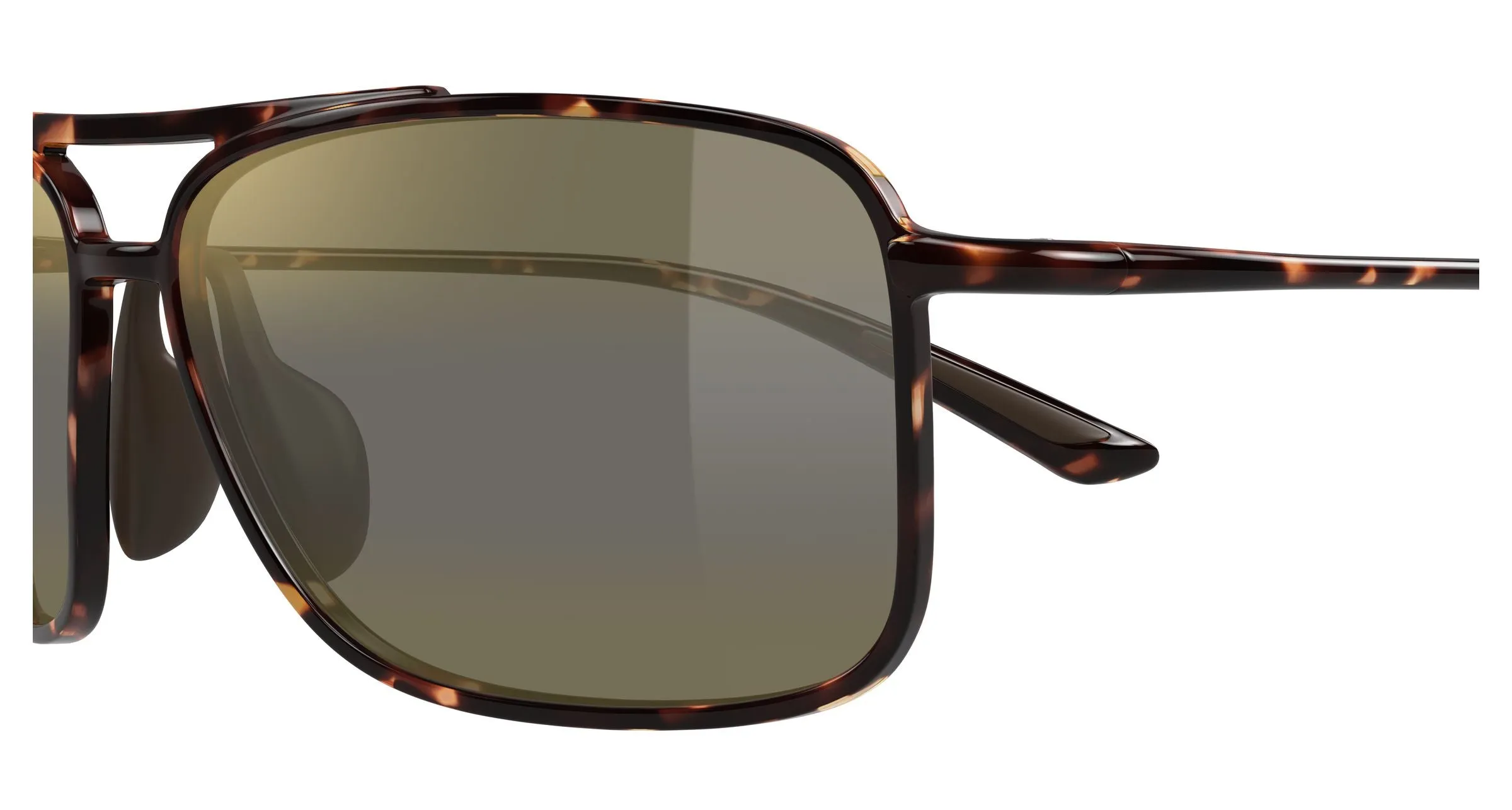 Maui Jim MJ0437S 002 Occhiali da sole Iniettato Havana Bronzo Squadrata - immagine 3