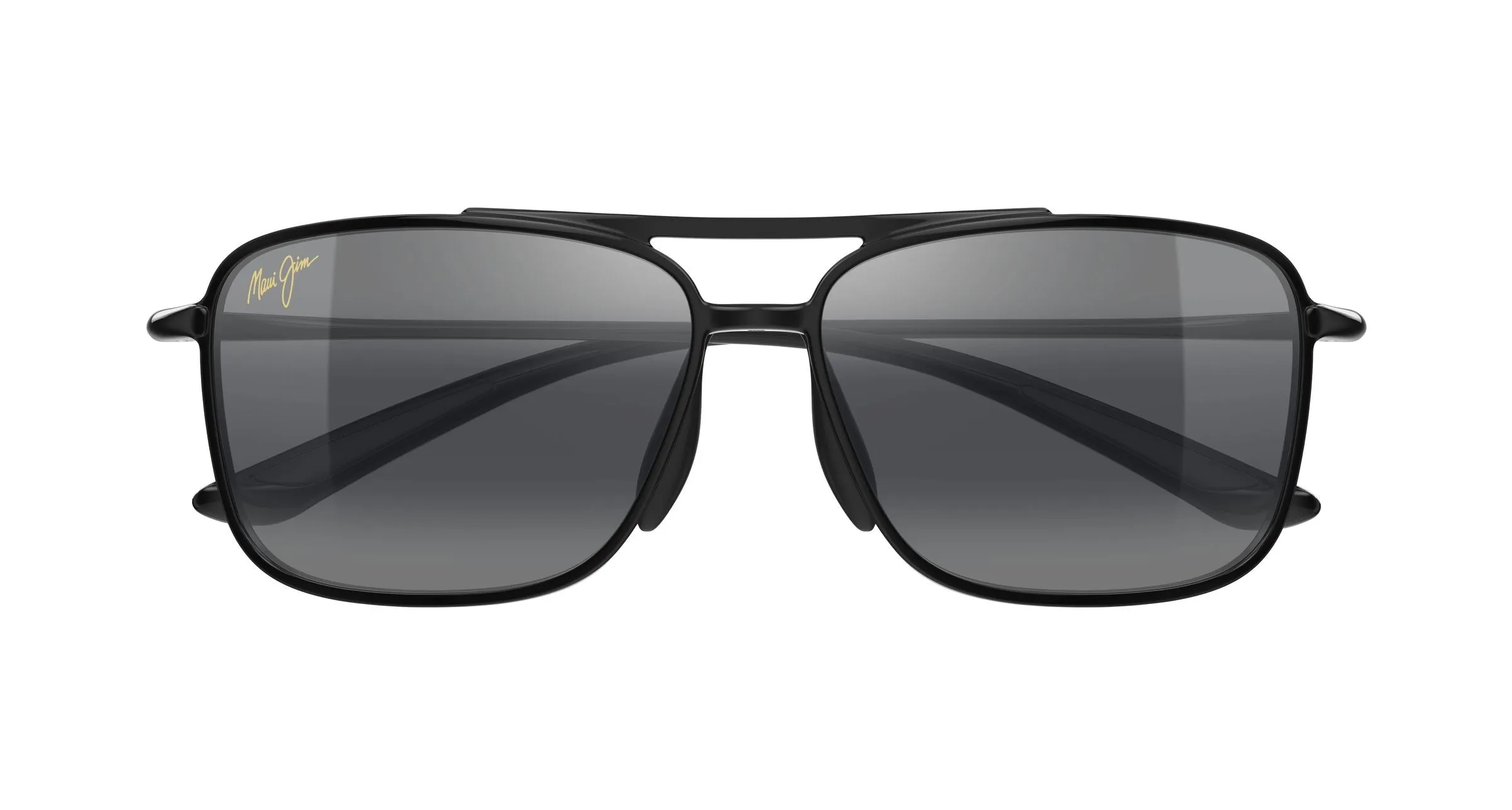 Maui Jim MJ0437S 001 Occhiali da sole Iniettato Nero Grigio Squadrata - immagine 2
