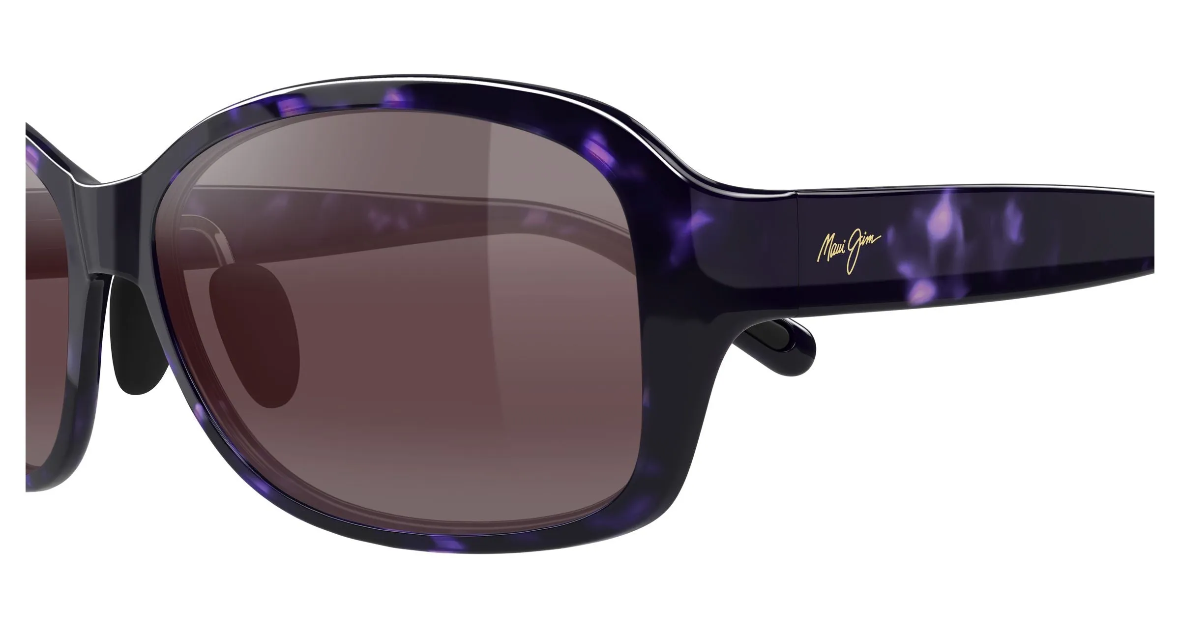 Maui Jim MJ0433S 003 Occhiali da sole Iniettato Havana Rosa Squadrata - immagine 3