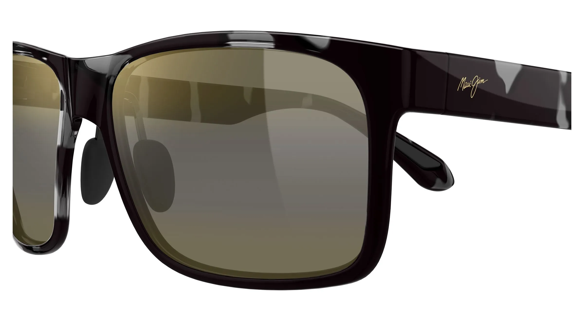 Maui Jim MJ0432SA 004 Occhiali da sole Iniettato Havana Bronzo Squadrata - immagine 3