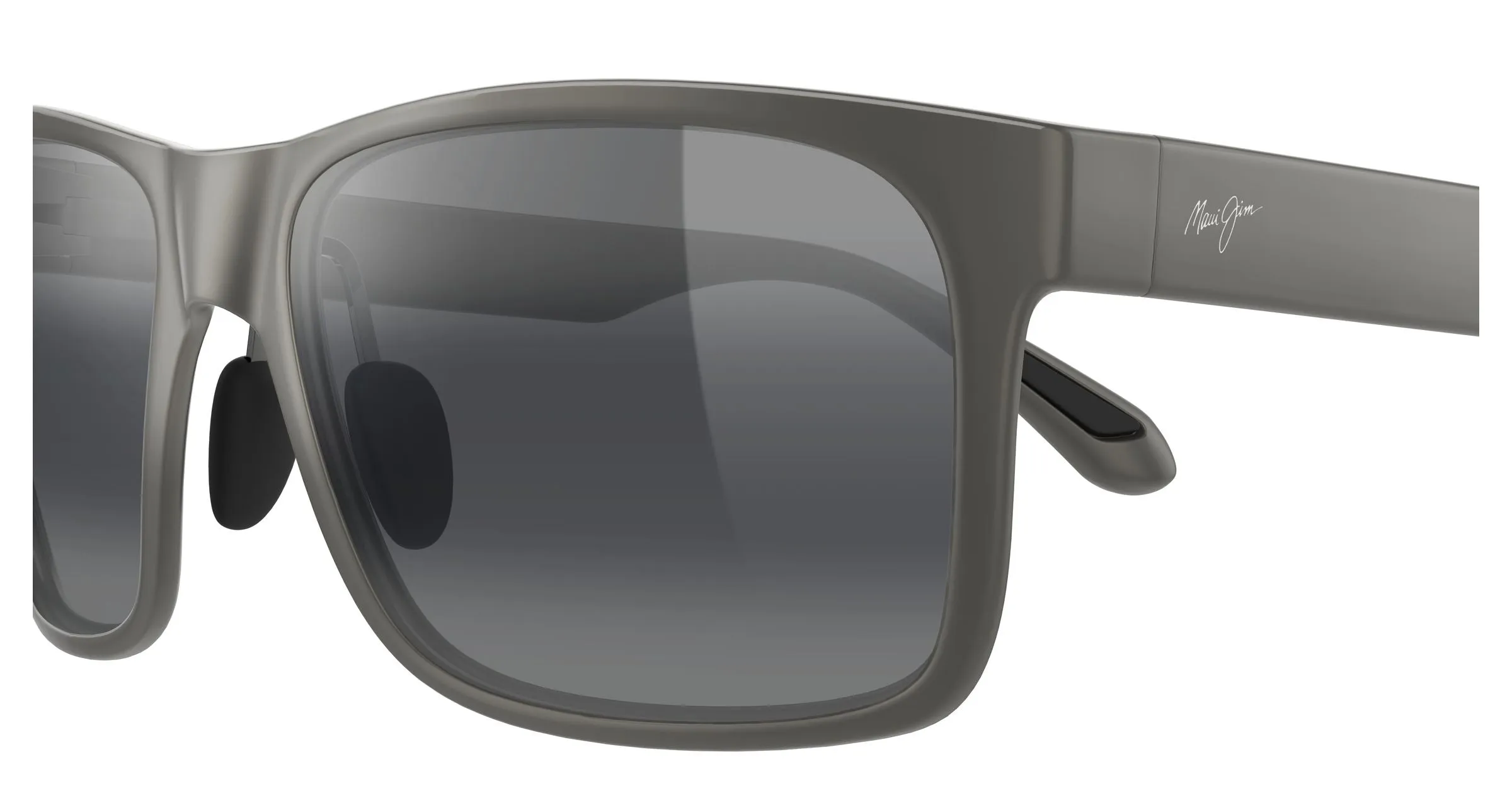 Maui Jim MJ0432S 005 Occhiali da sole Iniettato Verde Grigio Squadrata - immagine 3
