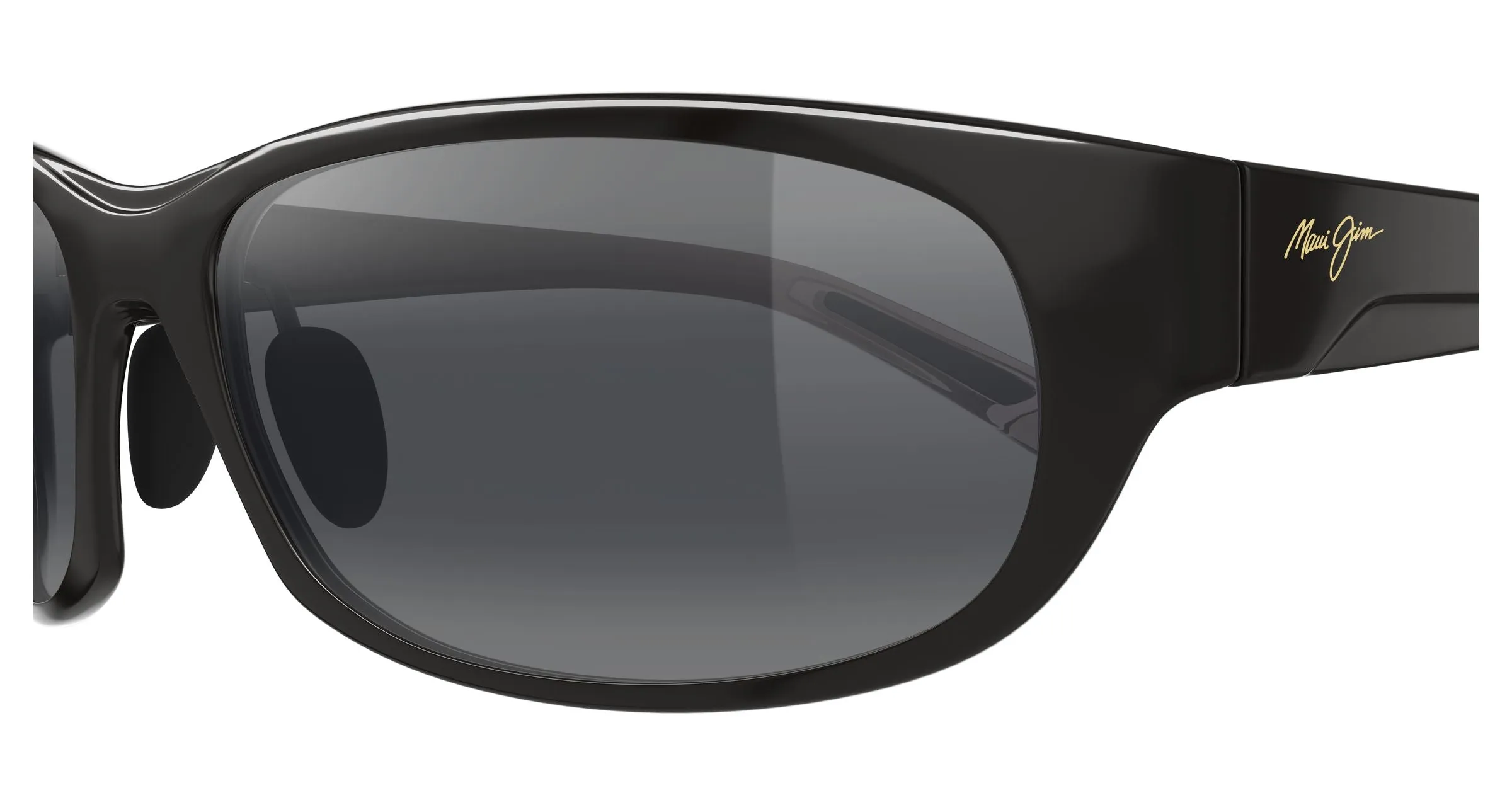 Maui Jim MJ0417S 001 Occhiali da sole Iniettato Nero Grigio Squadrata - immagine 3