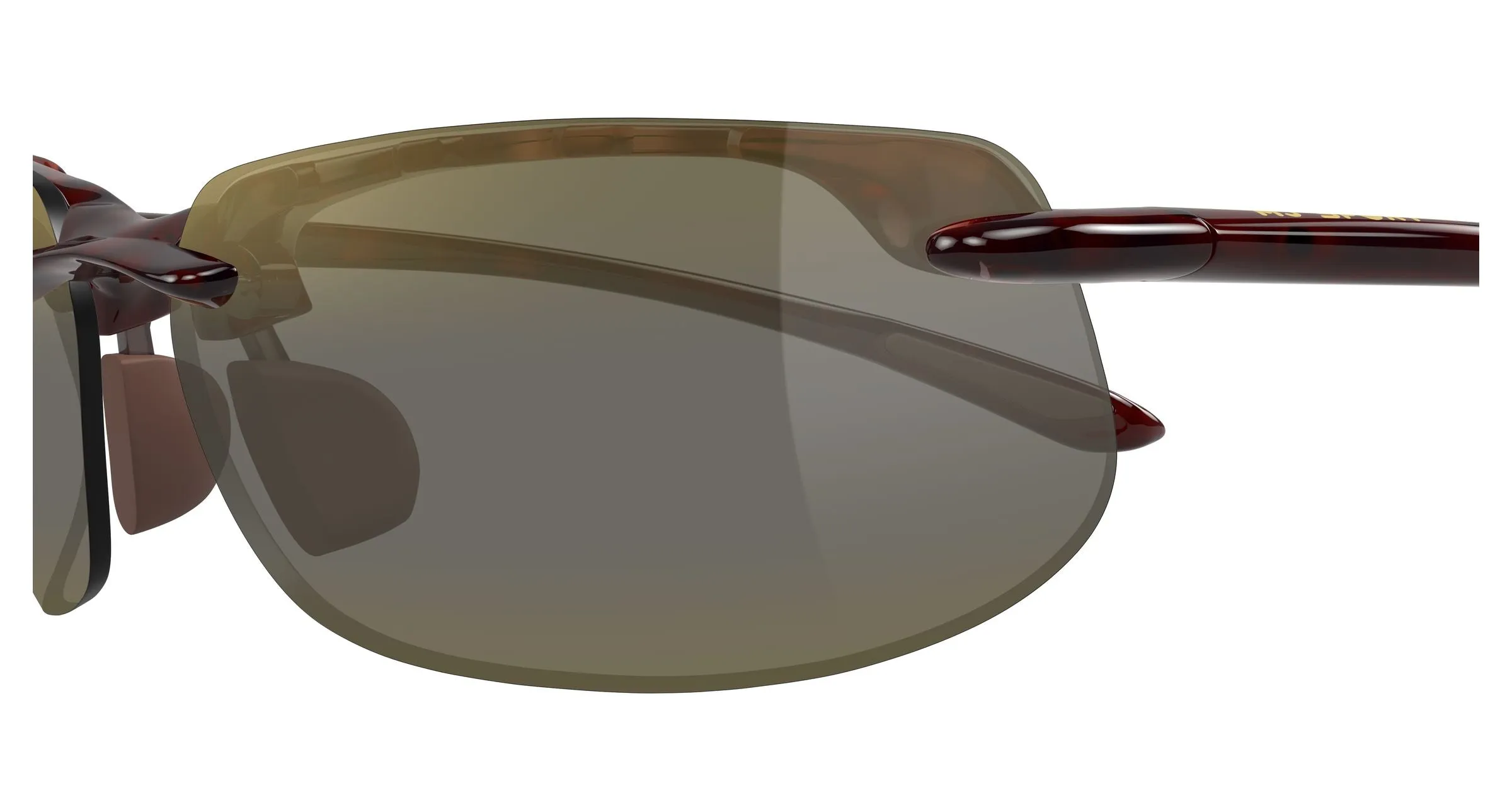 Maui Jim MJ0412S 002 Occhiali da sole Iniettato Havana Bronzo Squadrata - immagine 3