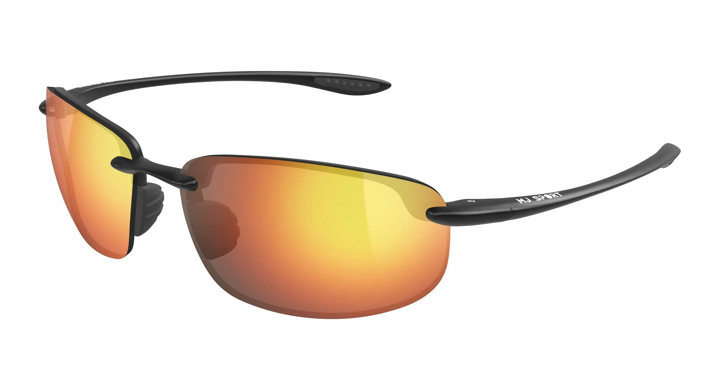 Maui Jim MJ0407SA 002 Occhiali da sole Iniettato Nero Rosso Squadrata - immagine 1