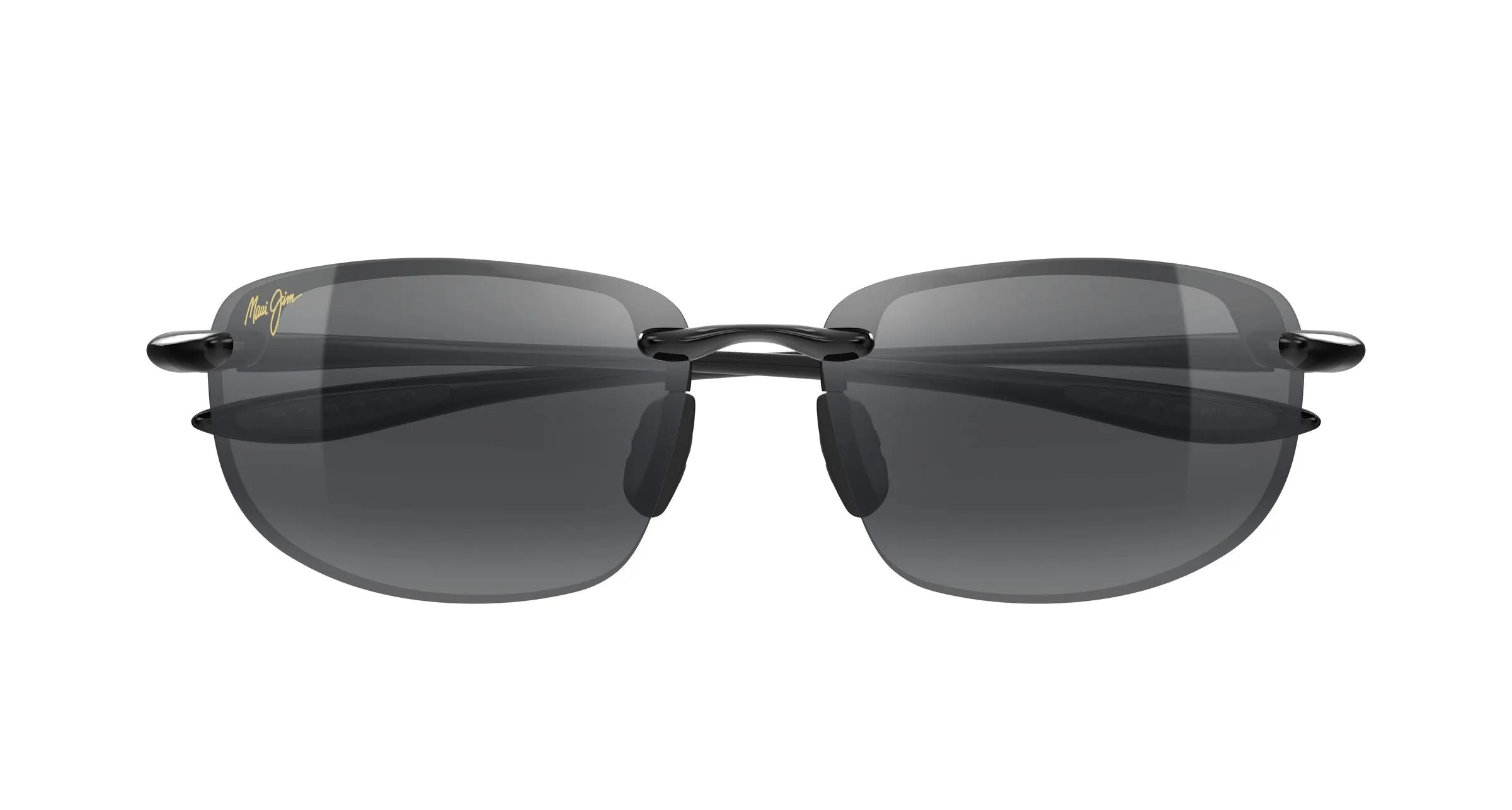 Maui Jim MJ0407SA 001 Occhiali da sole Iniettato Nero Grigio Squadrata - immagine 2