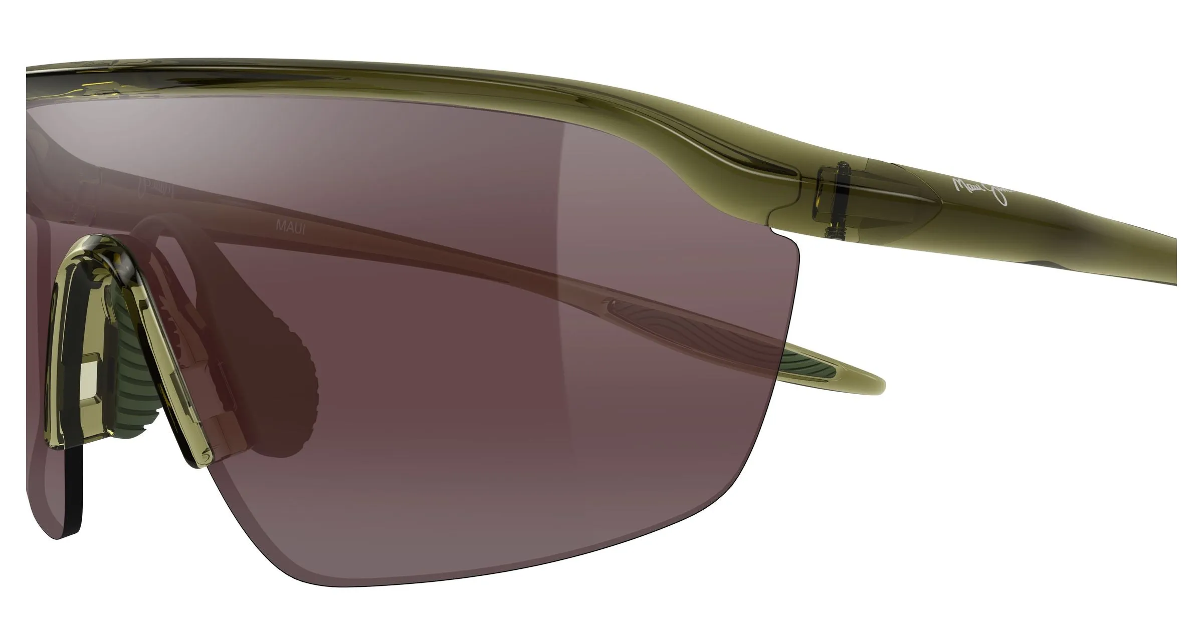 Maui Jim MJ0375SA 005 Occhiali da sole Bio-iniettato Verde Rosa Avvolgente Polarizzata - immagine 3