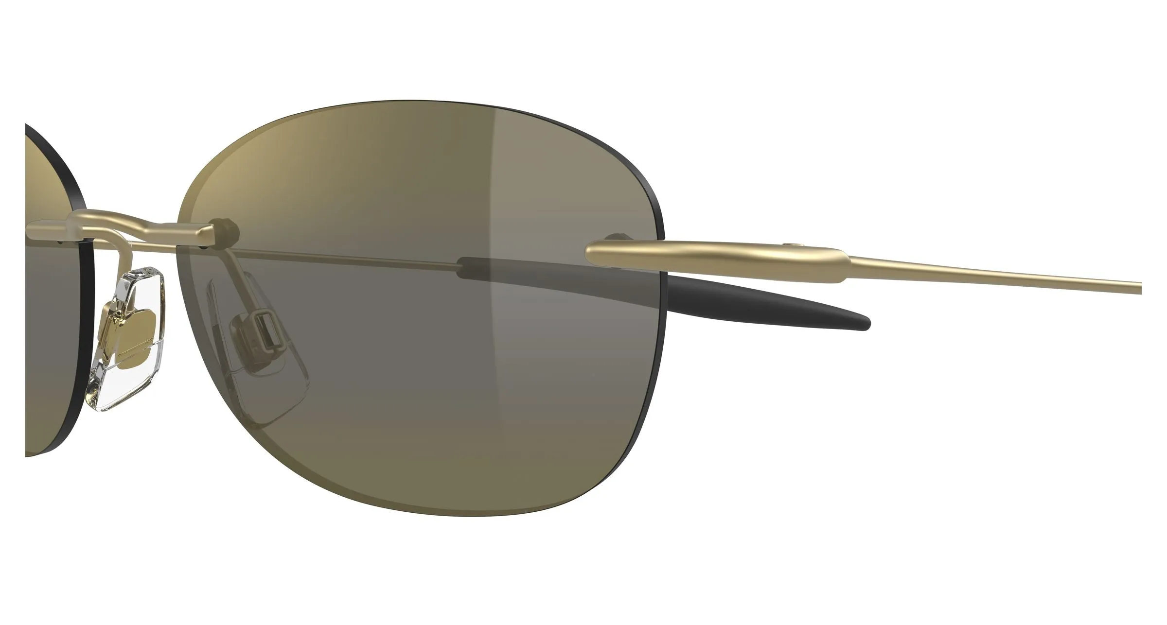 Maui Jim MJ0373S 003 Occhiali da sole Metallo Oro Bronzo Rotonda - immagine 3