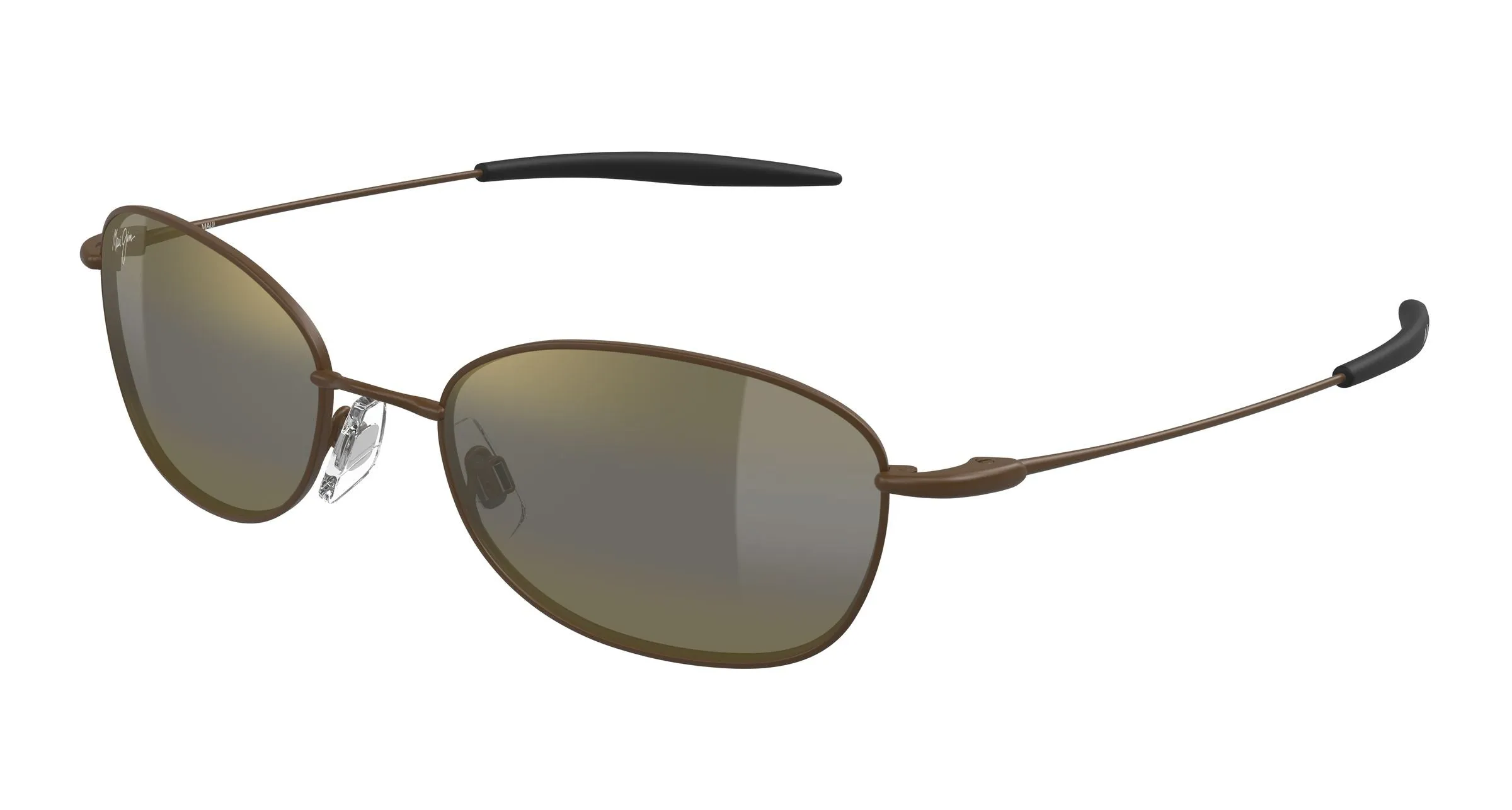 Maui Jim MJ0372S 003 Occhiali da sole Metallo Marrone Bronzo Rotonda - immagine 1