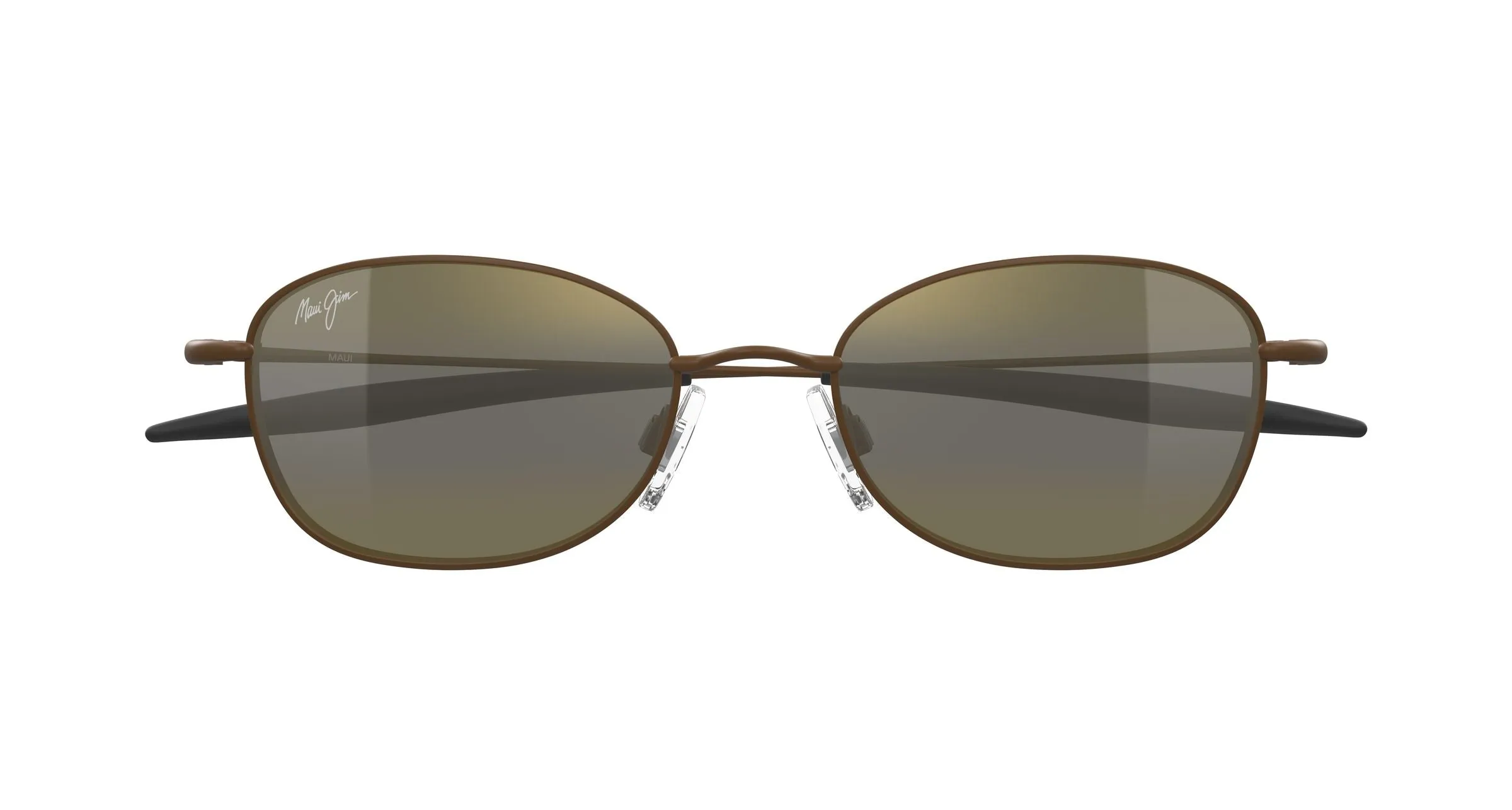Maui Jim MJ0372S 003 Occhiali da sole Metallo Marrone Bronzo Rotonda - immagine 2