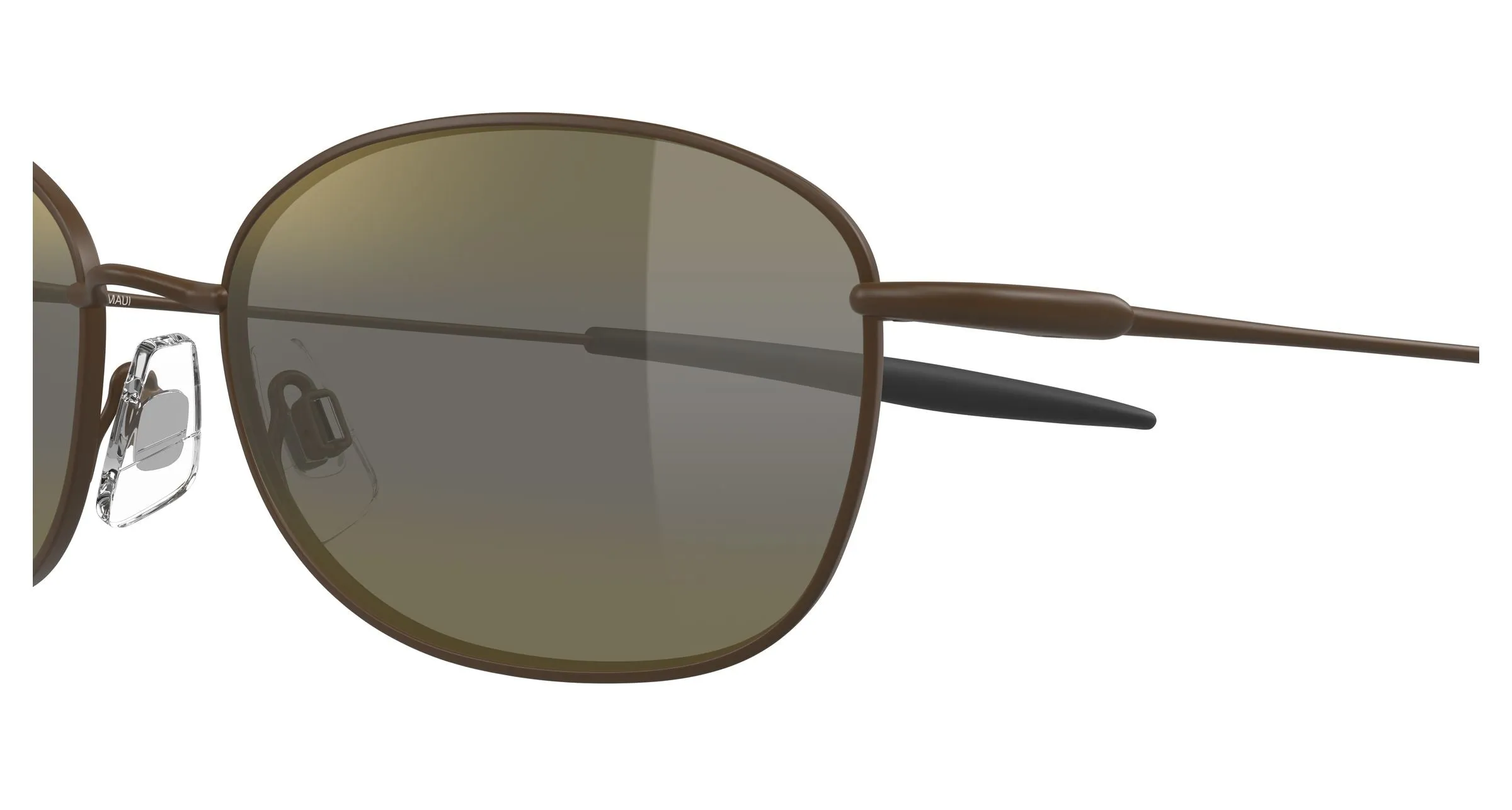 Maui Jim MJ0372S 003 Occhiali da sole Metallo Marrone Bronzo Rotonda - immagine 3