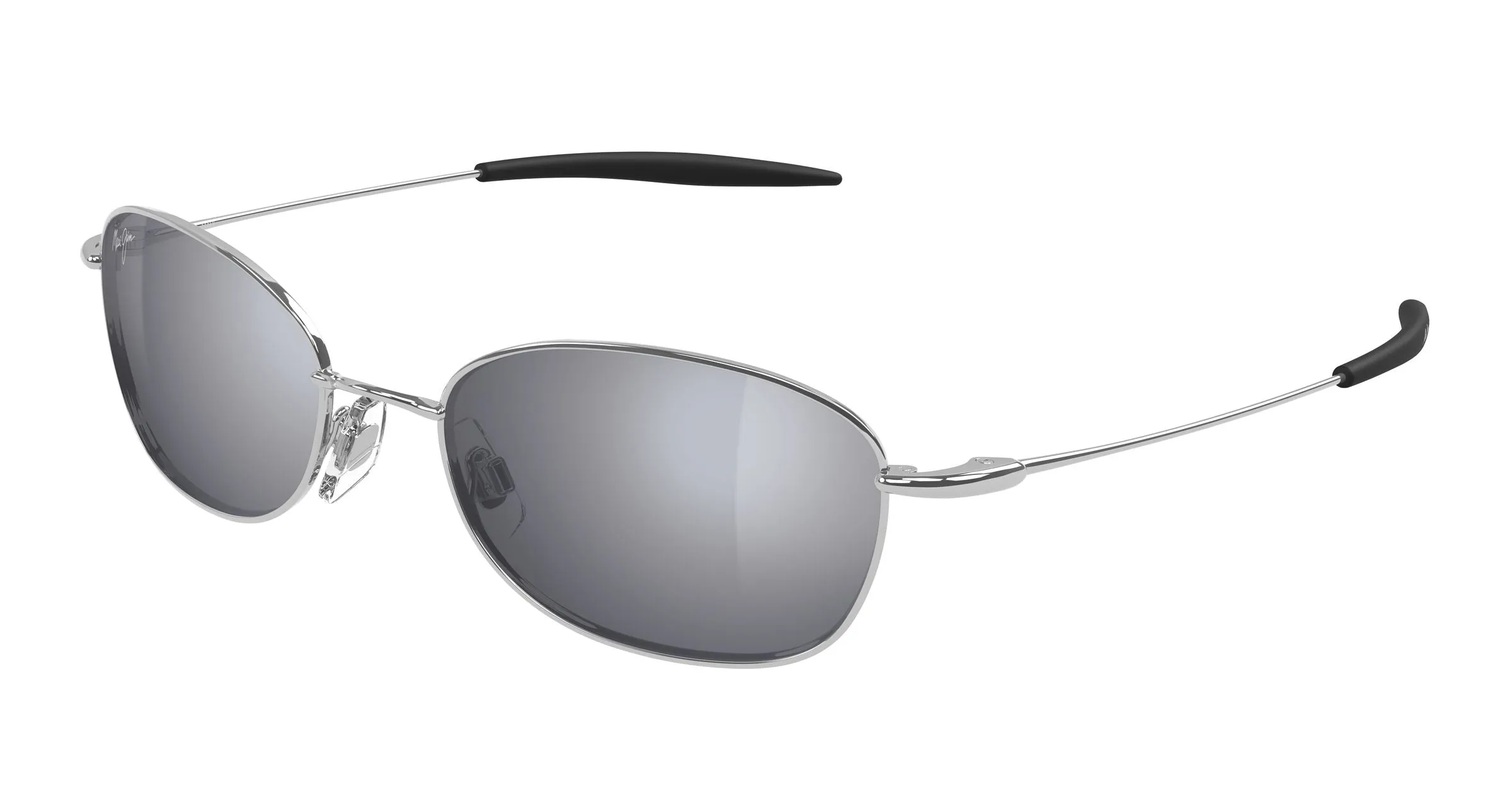 Maui Jim MJ0372S 002 Occhiali da sole Metallo Argento Argento Rotonda - immagine 1