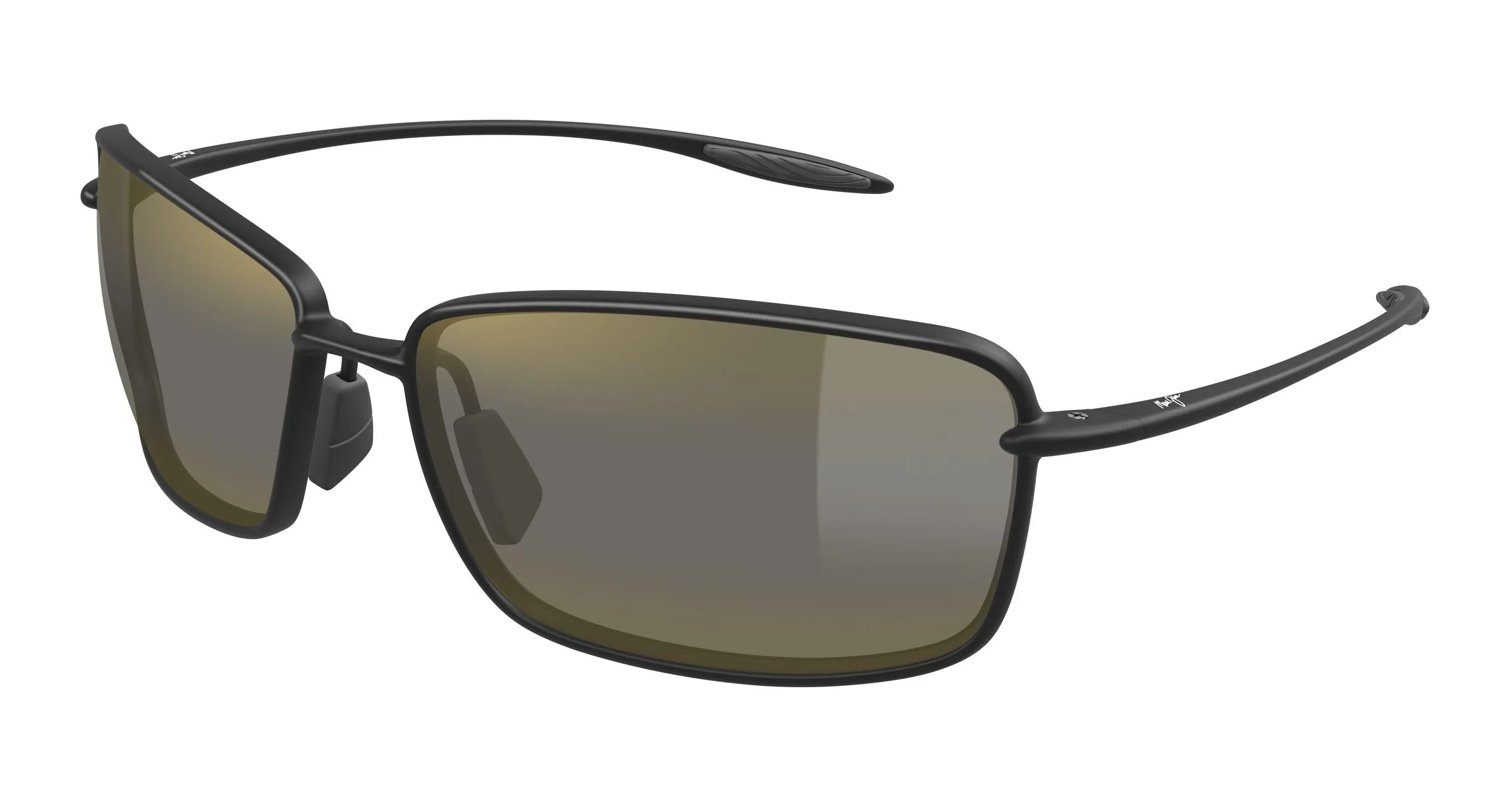 Maui Jim MJ0371S 002 Occhiali da sole Iniettato Nero Bronzo Squadrata - immagine 1