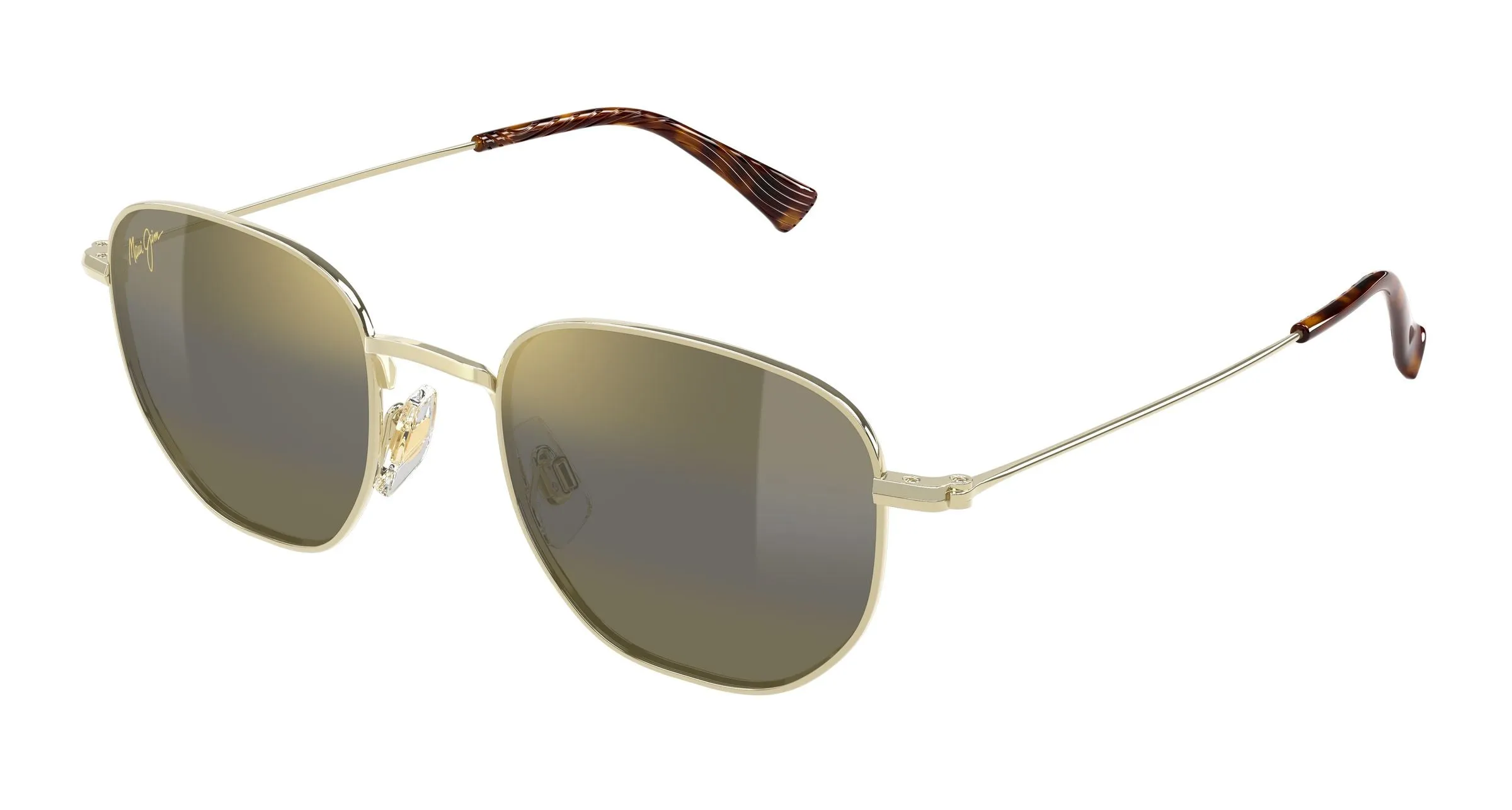 Maui Jim MJ0366S 003 Occhiali da sole Metallo Oro Bronzo Squadrata - immagine 1