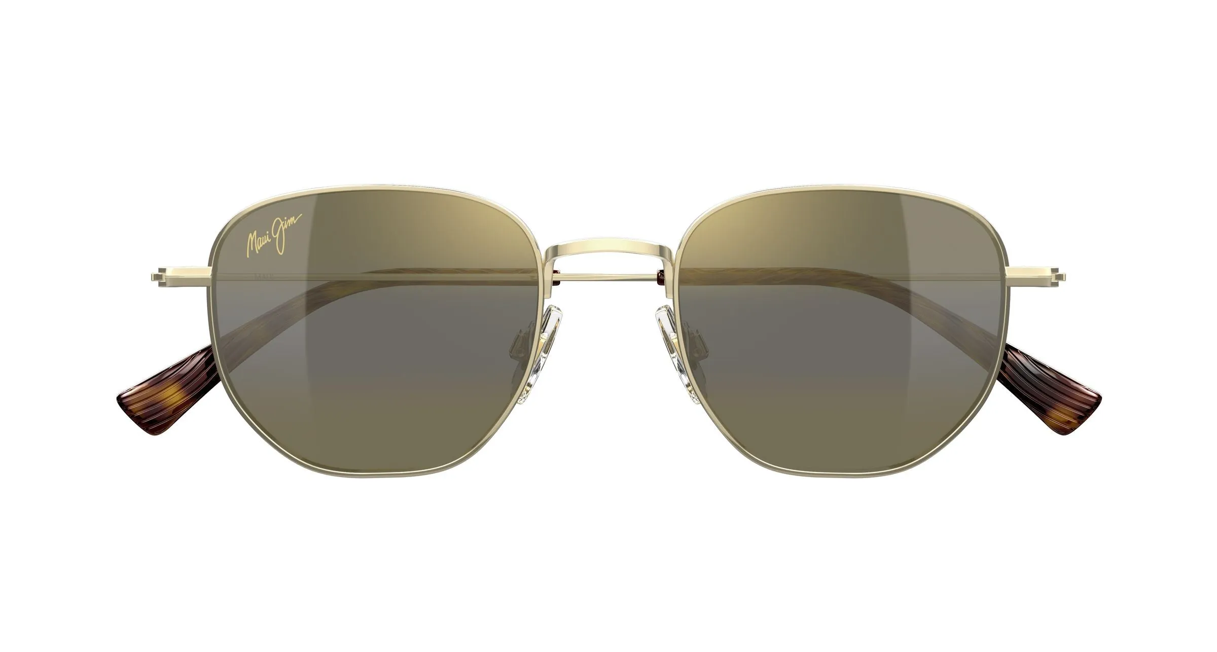 Maui Jim MJ0366S 003 Occhiali da sole Metallo Oro Bronzo Squadrata - immagine 2