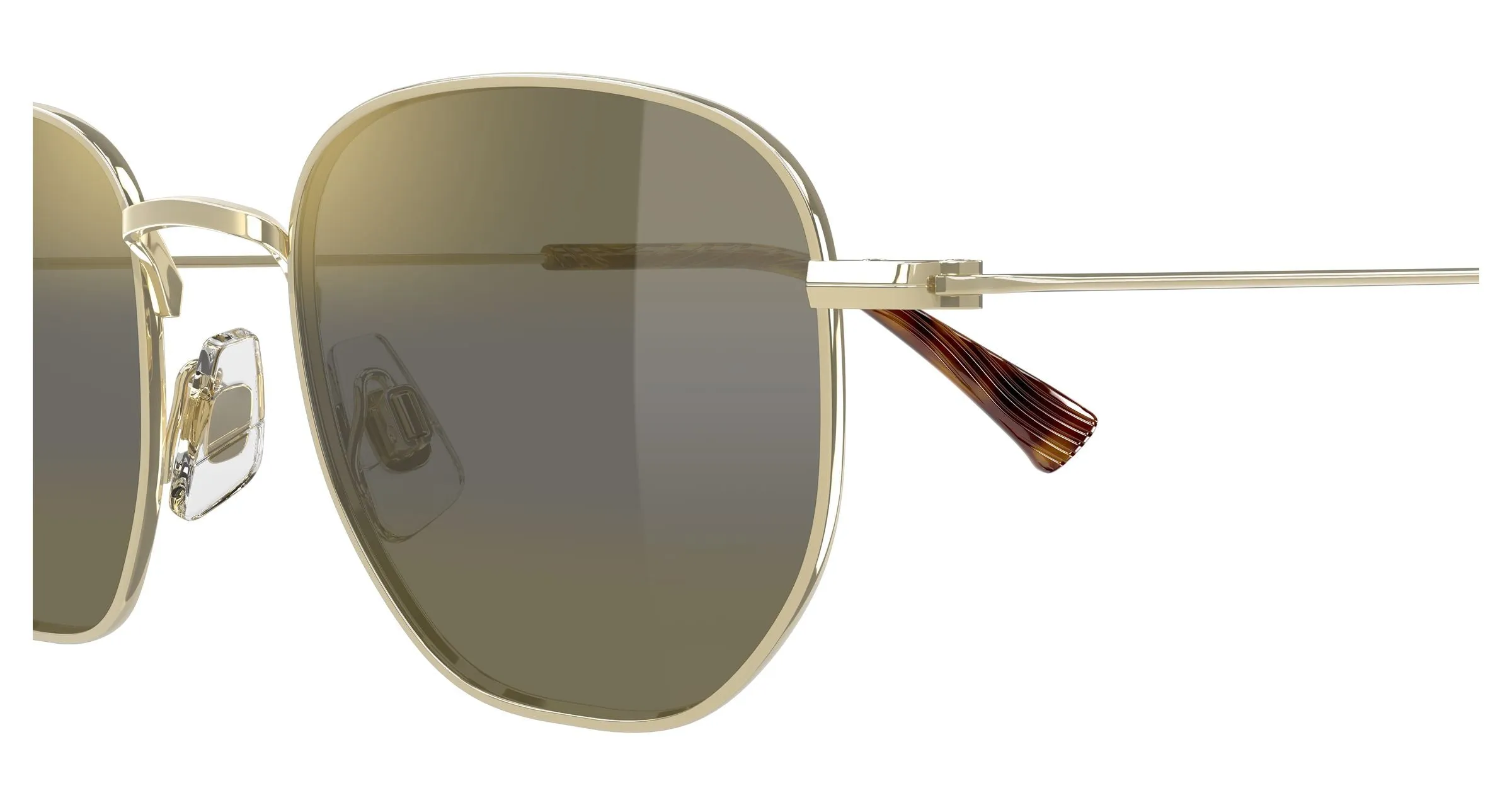 Maui Jim MJ0366S 003 Occhiali da sole Metallo Oro Bronzo Squadrata - immagine 3