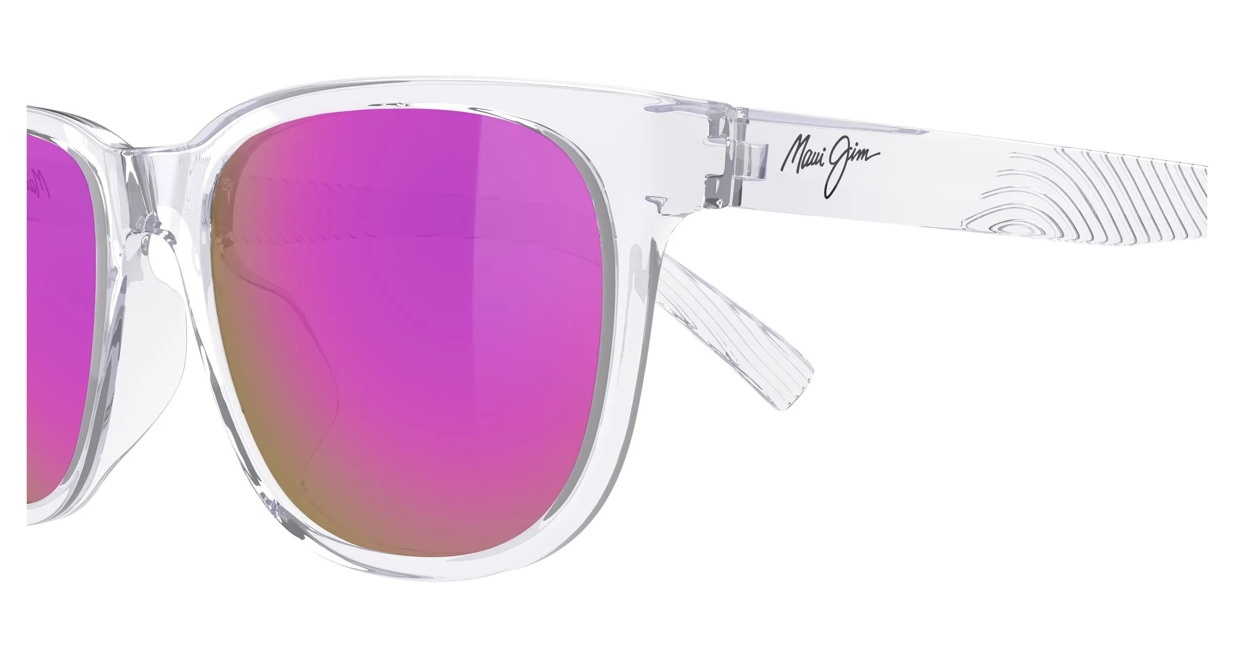 Maui Jim MJ0365SA 003 Occhiali da sole Bio-iniettato Cristallo Viola Squadrata - immagine 3