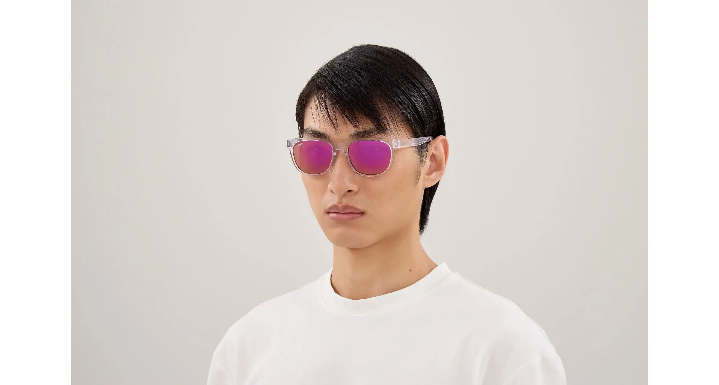 Maui Jim MJ0365SA 003 Occhiali da sole Bio-iniettato Cristallo Viola Squadrata - immagine 4