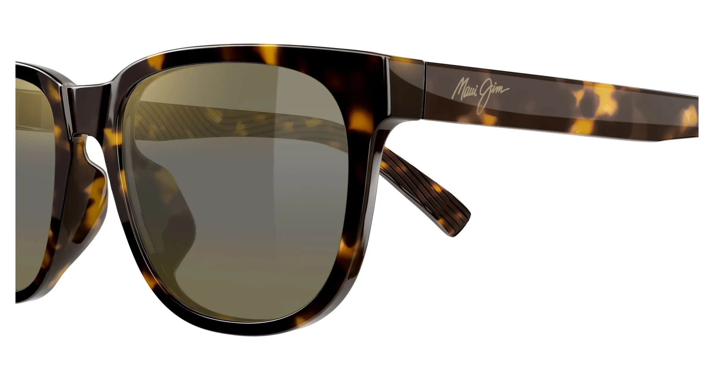 Maui Jim MJ0365SA 002 Occhiali da sole Bio-iniettato Havana Bronzo Squadrata - immagine 3