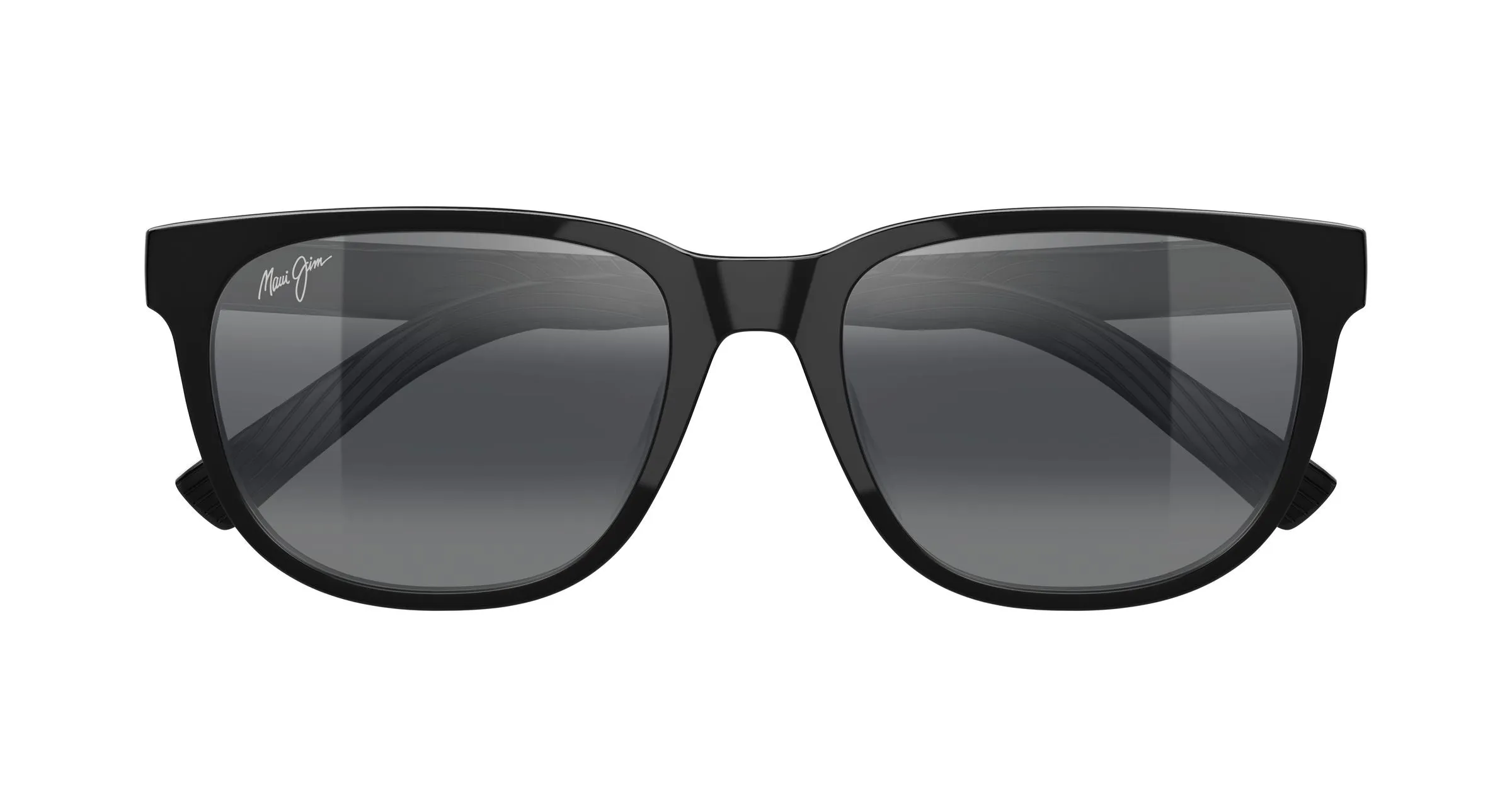 Maui Jim MJ0365SA 001 Occhiali da sole Bio-iniettato Nero Grigio Squadrata - immagine 2