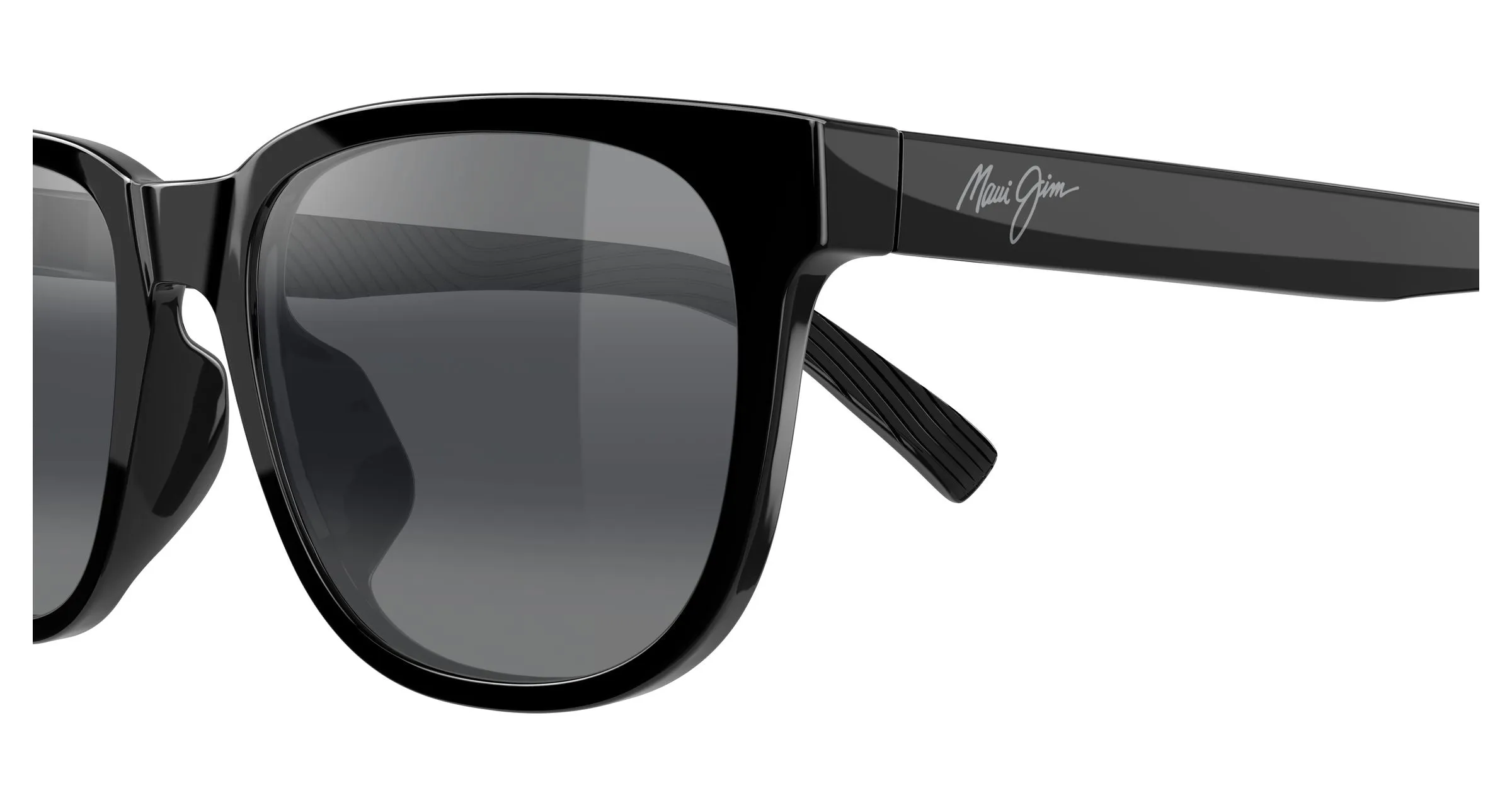 Maui Jim MJ0365SA 001 Occhiali da sole Bio-iniettato Nero Grigio Squadrata - immagine 3