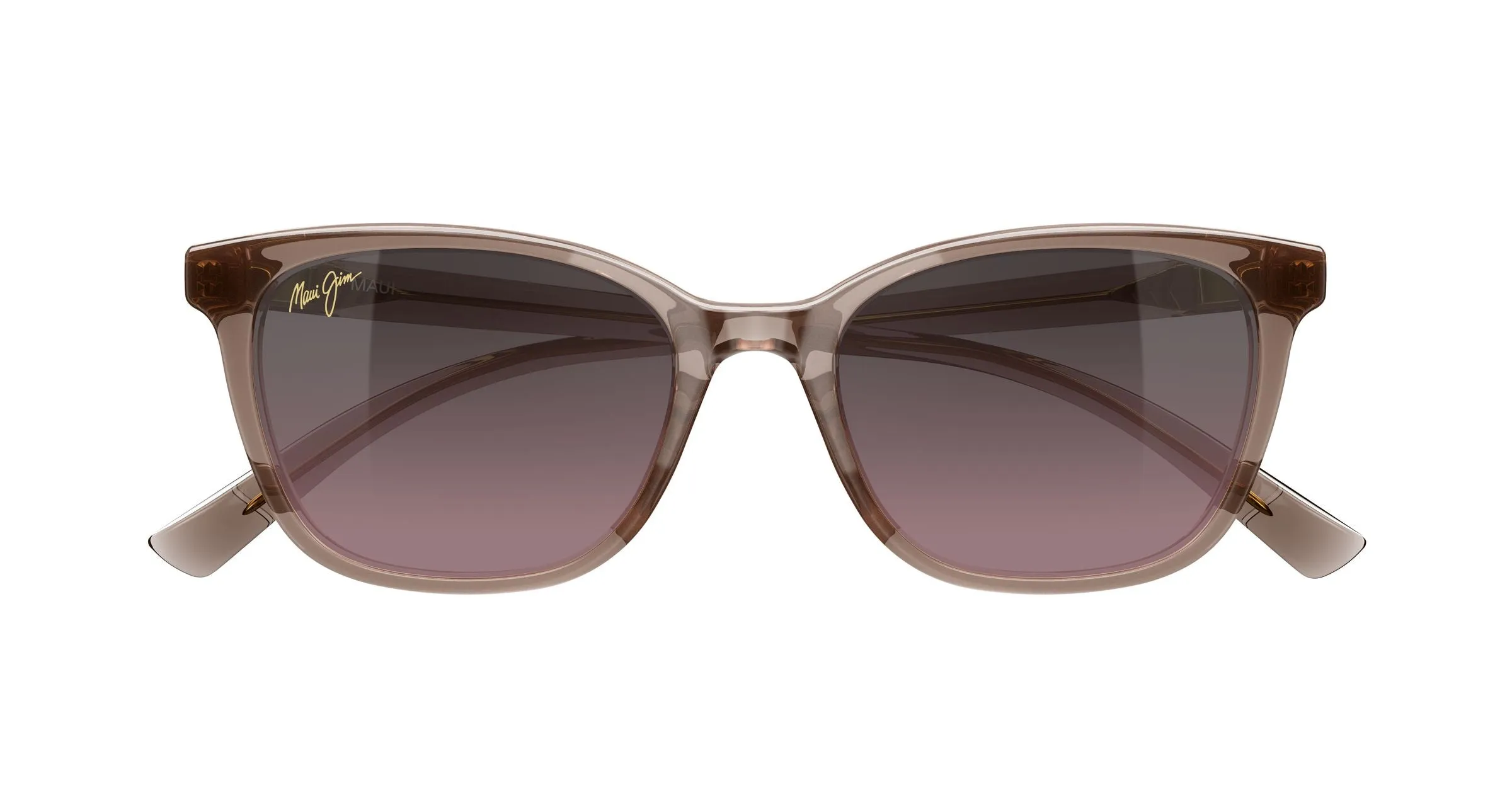 Maui Jim MJ0360S 004 Occhiali da sole Bio-iniettato Marrone Rosa Squadrata - immagine 2