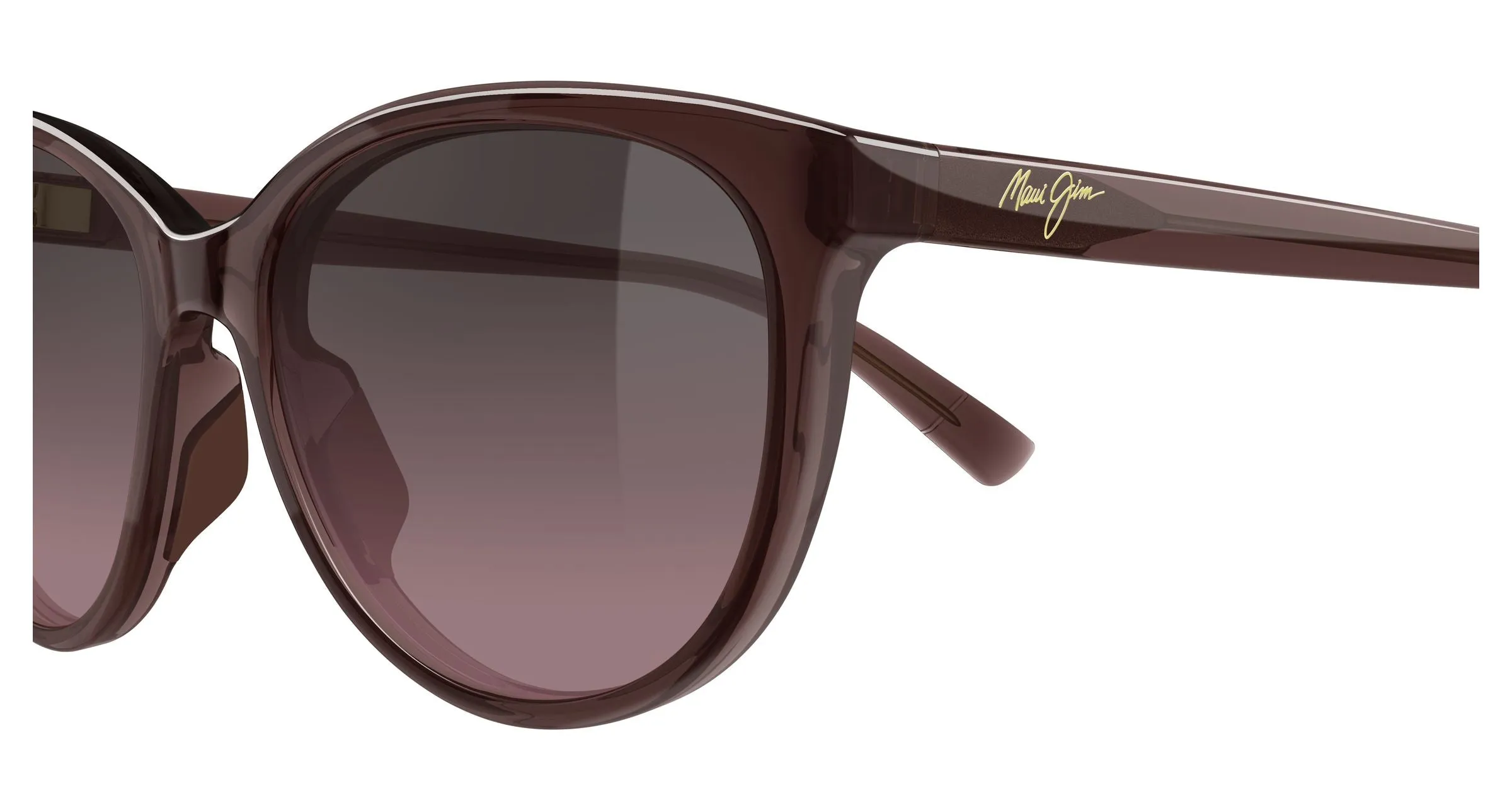 Maui Jim MJ0359S 004 Occhiali da sole Bio-iniettato Rosso Rosa Cat Eye - immagine 3