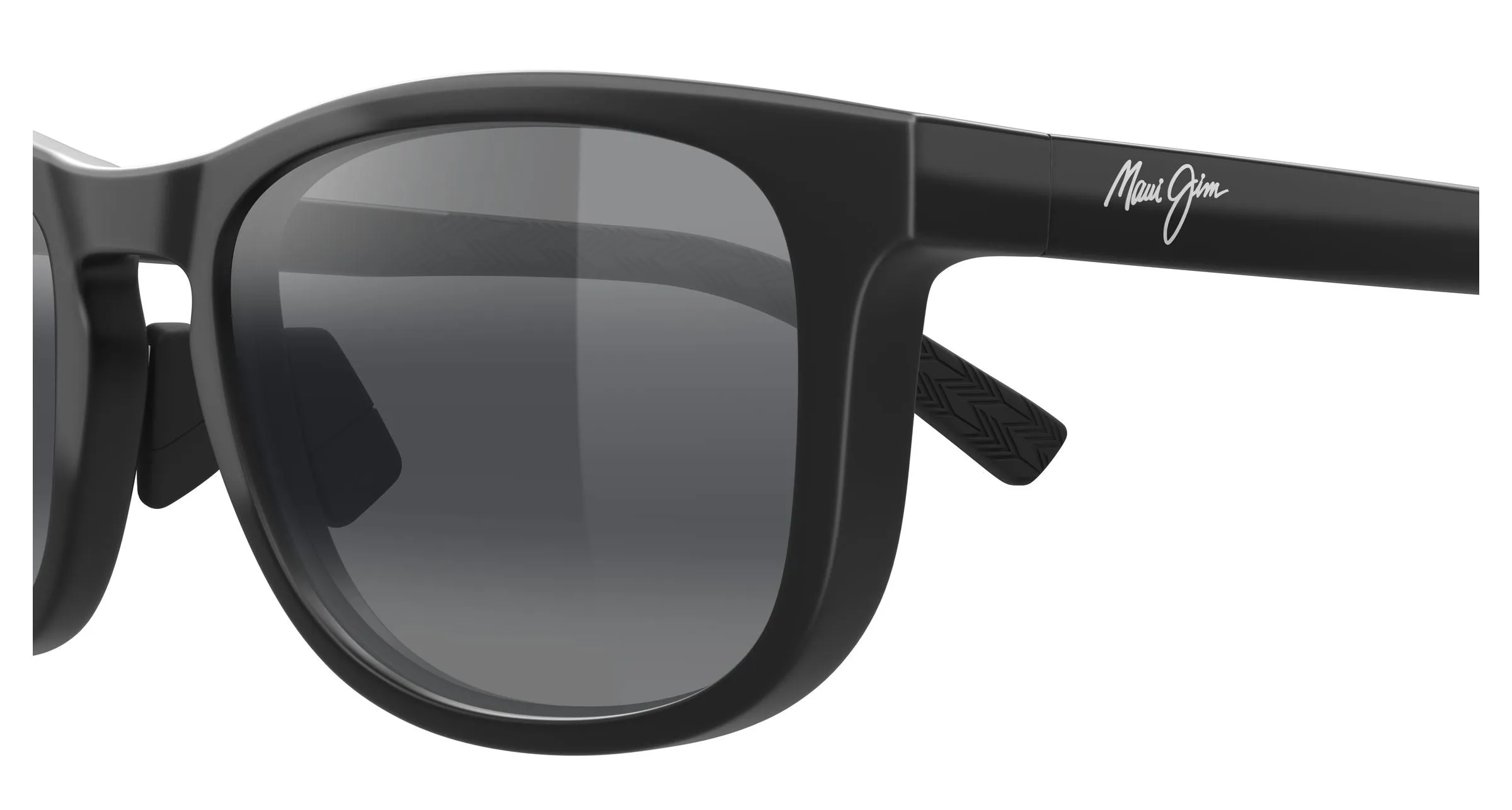 Maui Jim MJ0356SA 001 Occhiali da sole Bio-iniettato Nero Grigio Squadrata - immagine 3