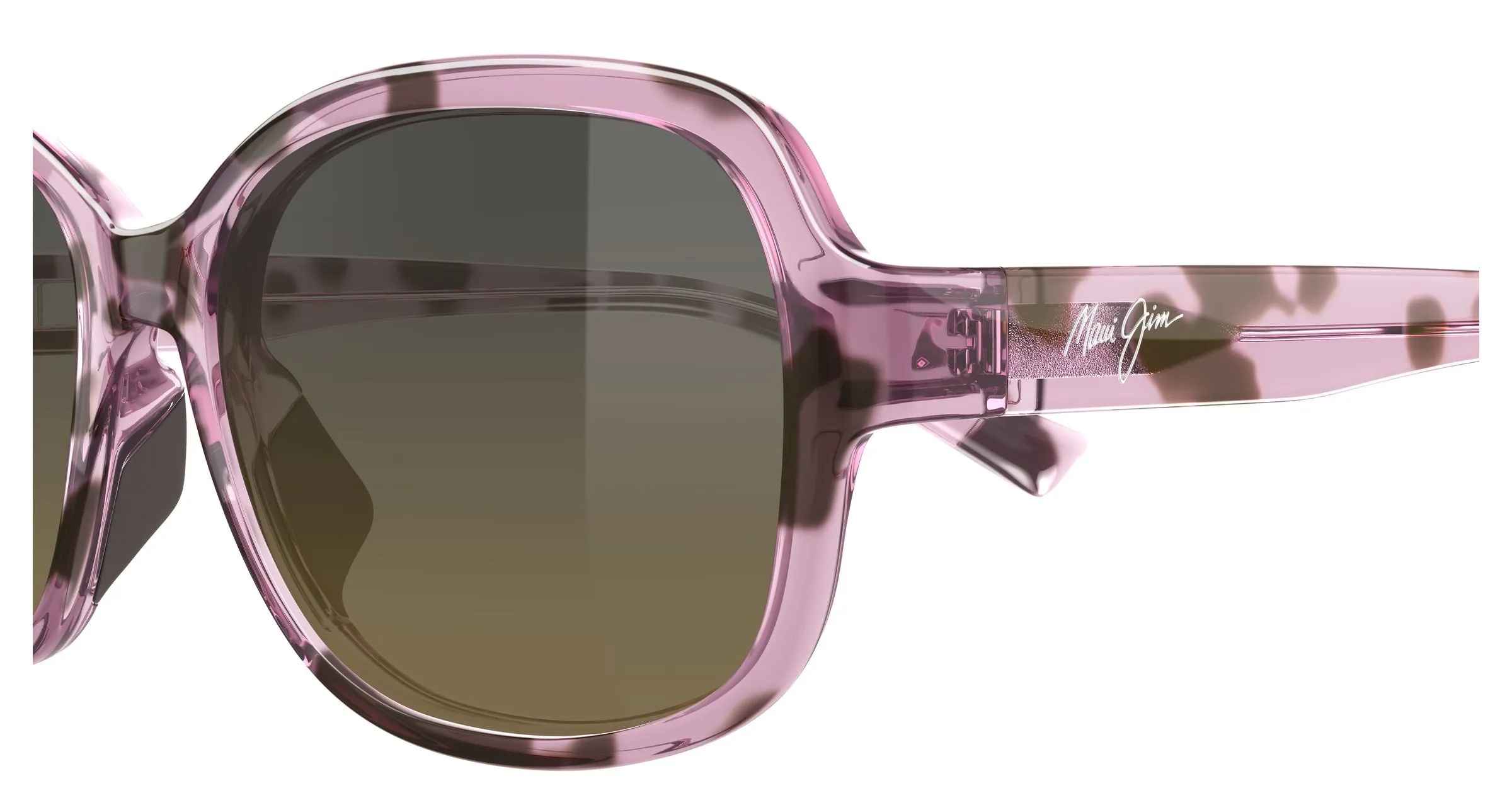 Maui Jim MJ0355S 004 Occhiali da sole Bio-iniettato Havana Bronzo Farfalla - immagine 3