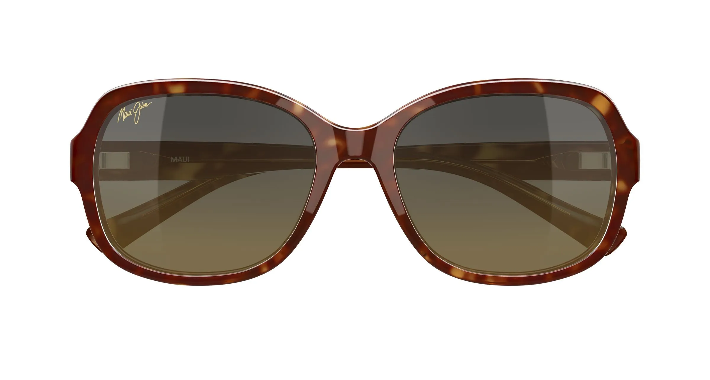 Maui Jim MJ0355S 002 Occhiali da sole Bio-iniettato Havana Bronzo Farfalla - immagine 2