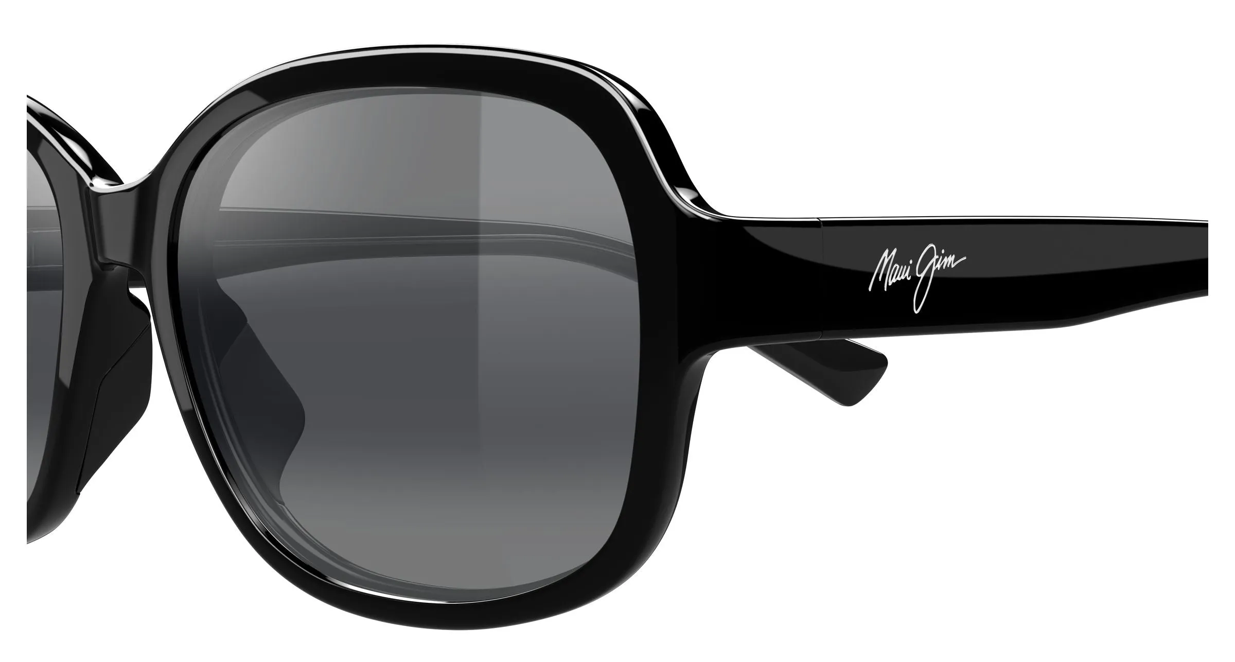 Maui Jim MJ0355S 001 Occhiali da sole Bio-iniettato Nero Grigio Farfalla - immagine 3