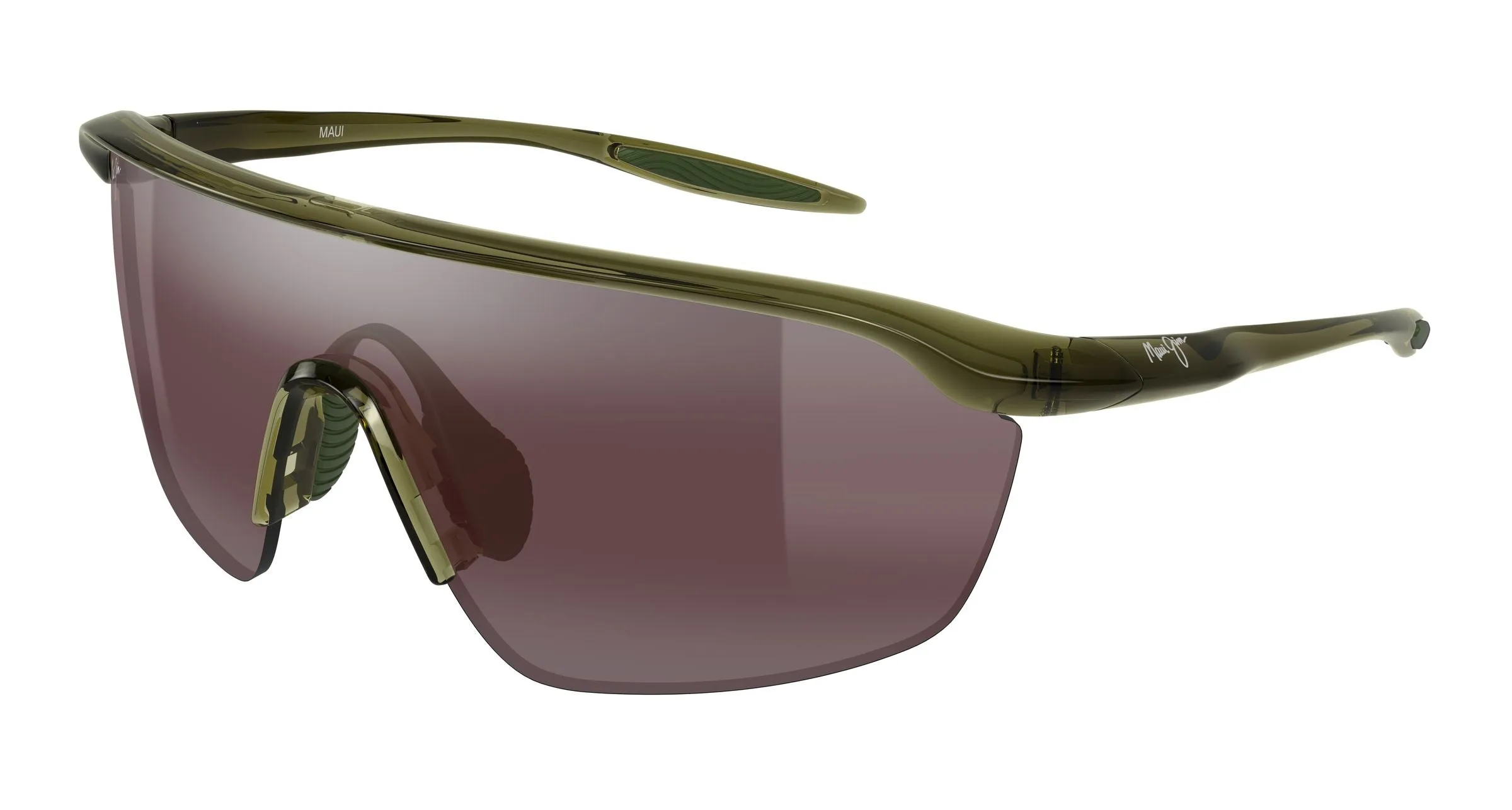 Maui Jim MJ0348SA 009 Occhiali da sole Bio-iniettato Verde Rosa Avvolgente - immagine 1