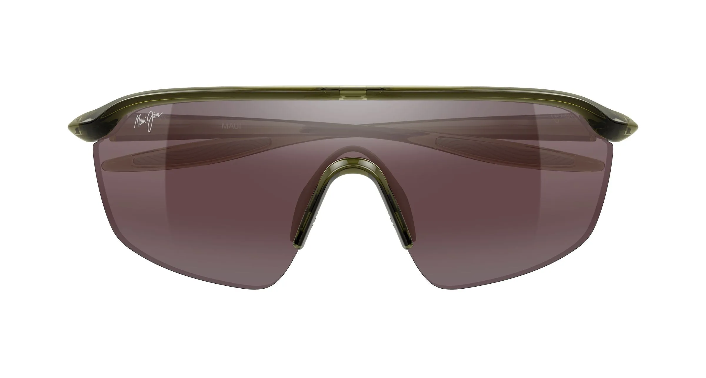 Maui Jim MJ0348SA 009 Occhiali da sole Bio-iniettato Verde Rosa Avvolgente - immagine 2