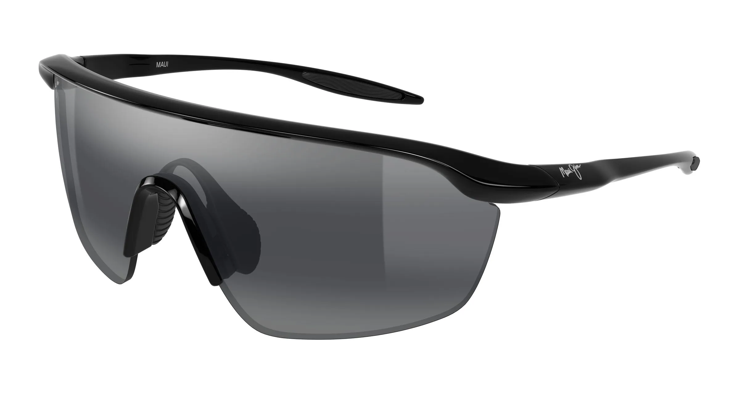 Maui Jim MJ0348SA 005 Occhiali da sole Bio-iniettato Nero Grigio Avvolgente - immagine 1
