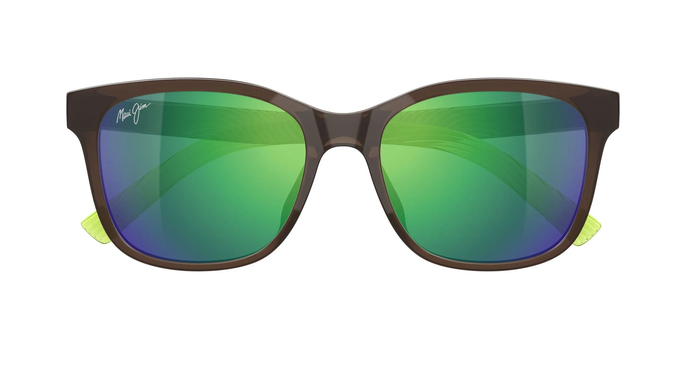 Maui Jim MJ0346SA 004 Occhiali da sole Bio-iniettato Grigio Verde Squadrata - immagine 2